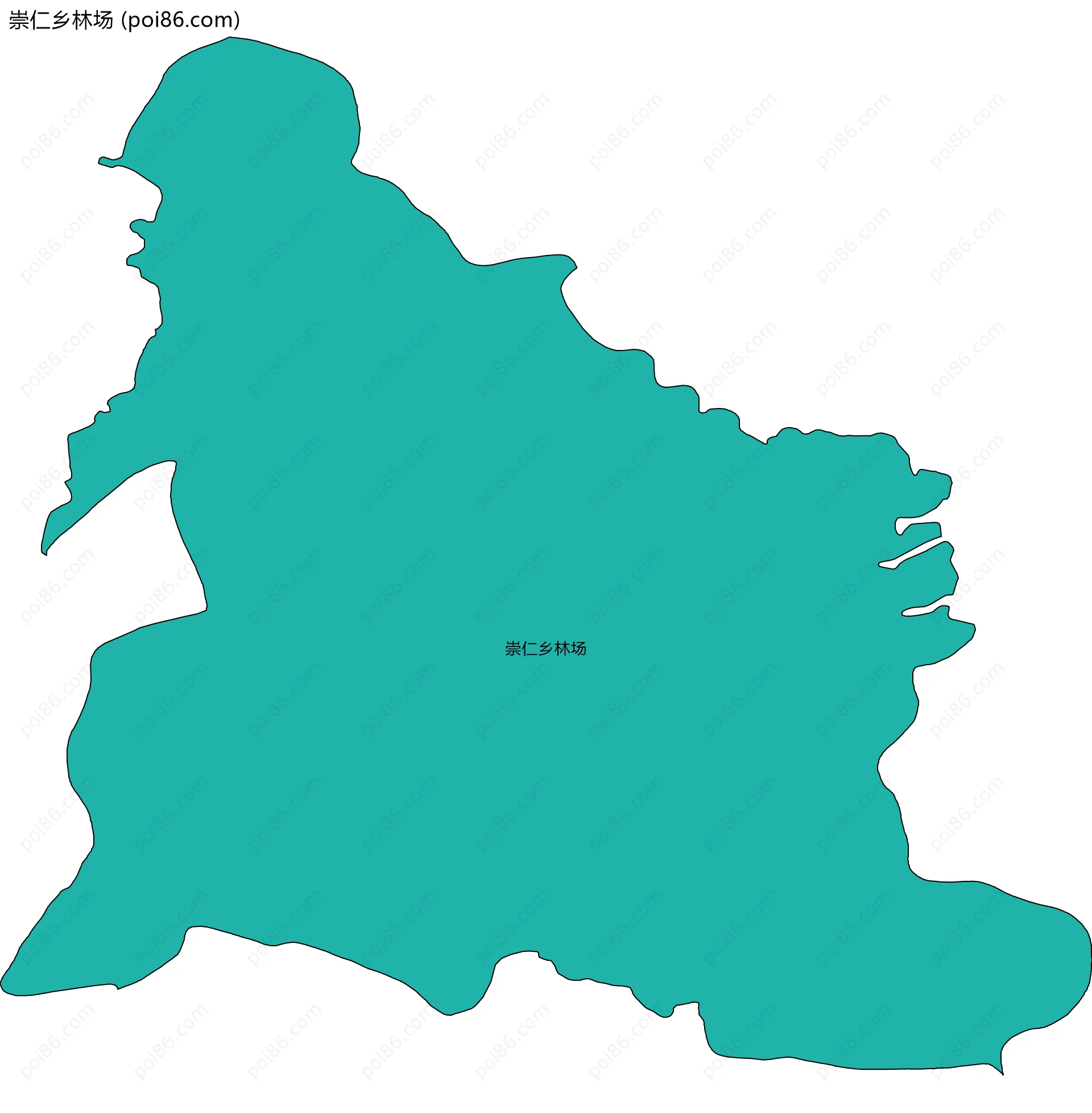崇仁乡林场边界地图