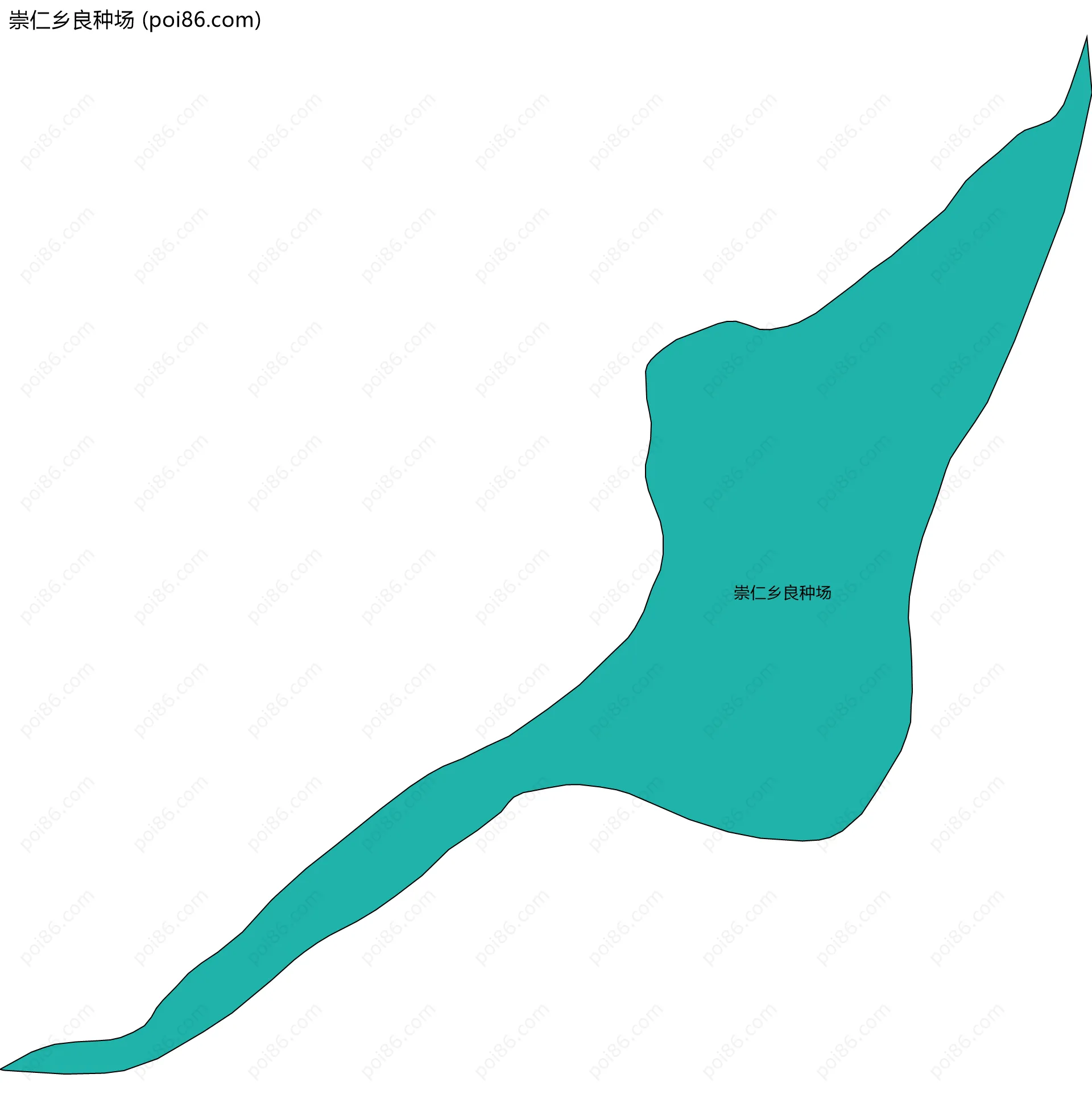 崇仁乡良种场边界地图