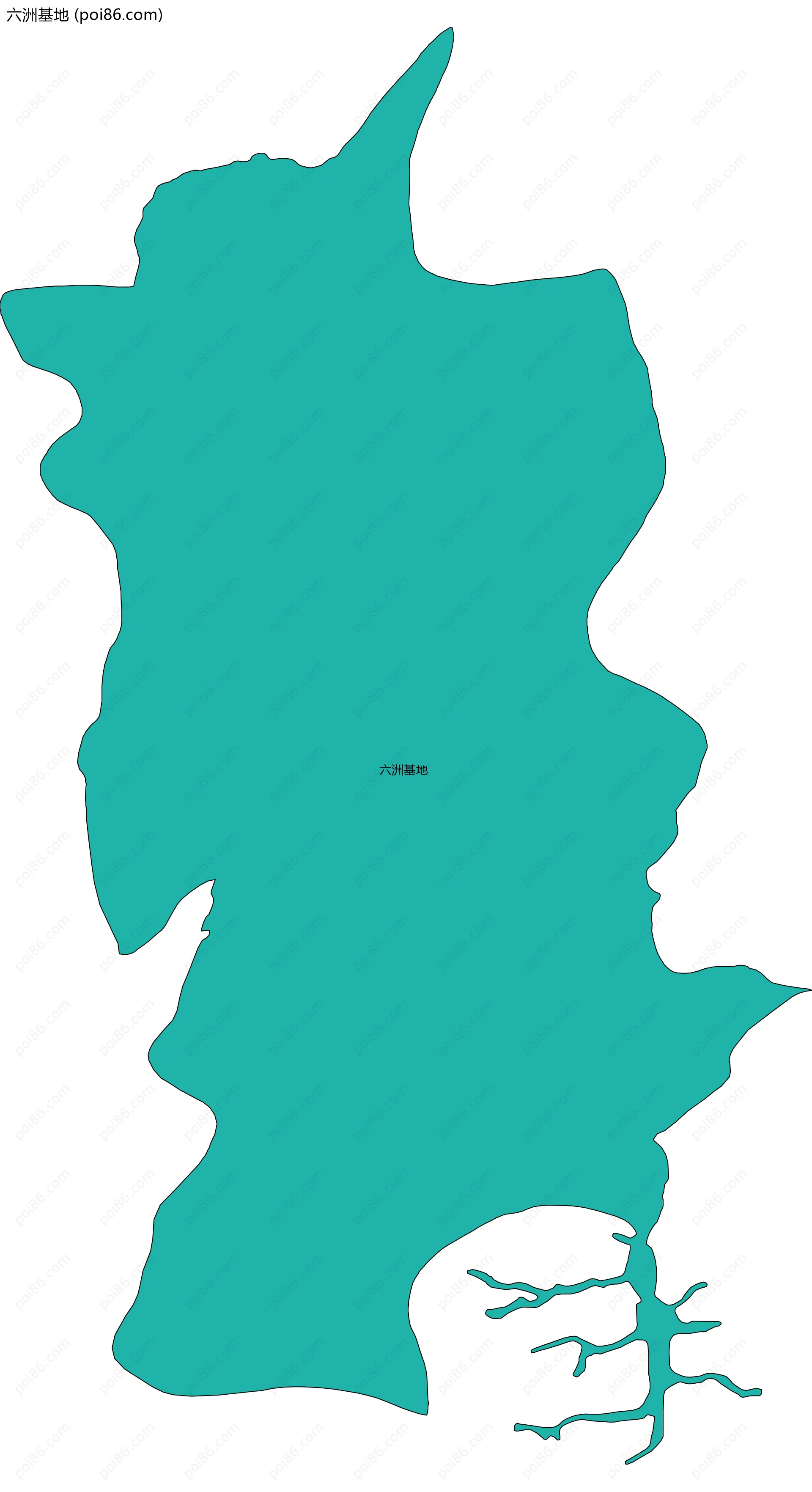 六洲基地边界地图