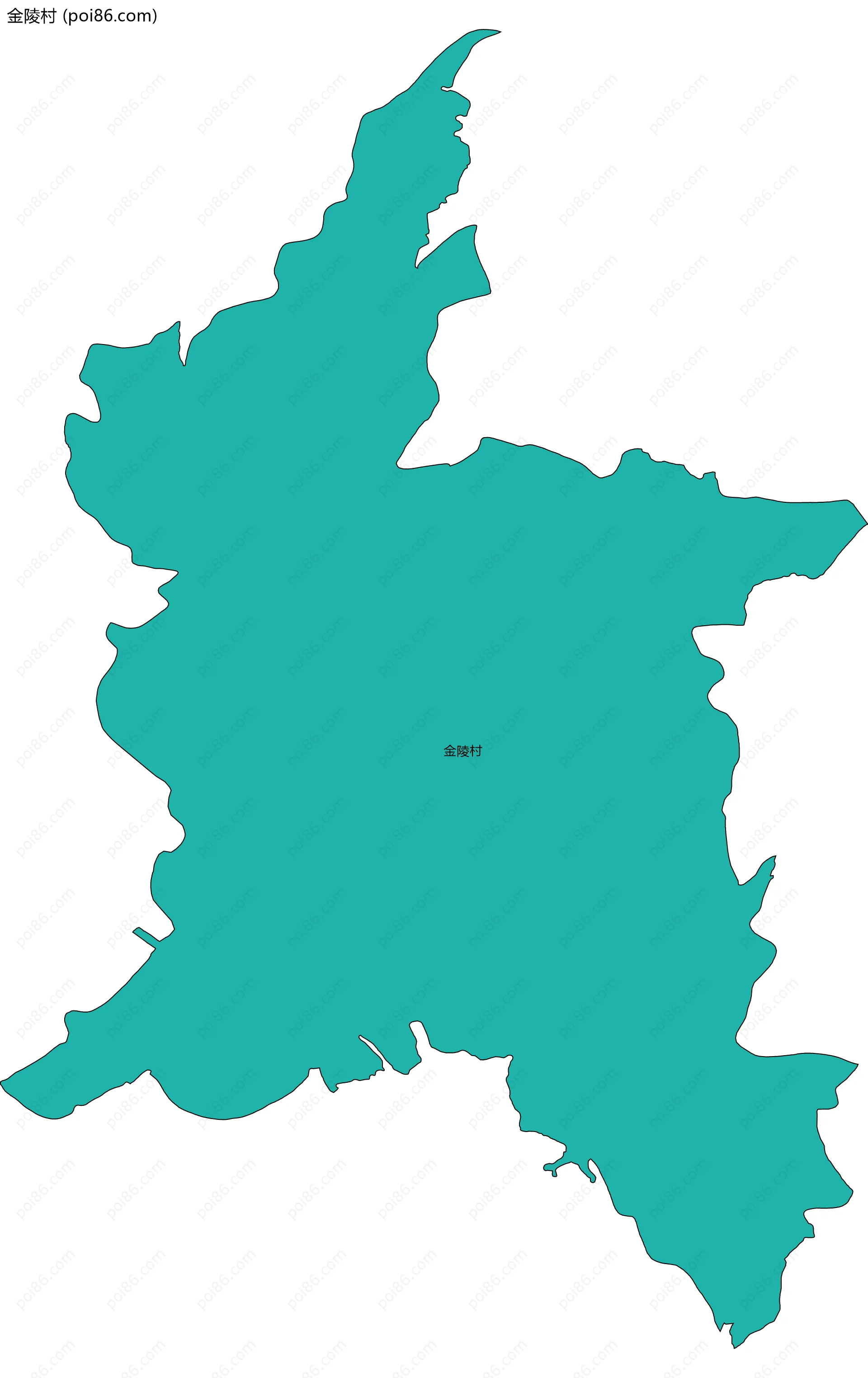 金陵村边界地图