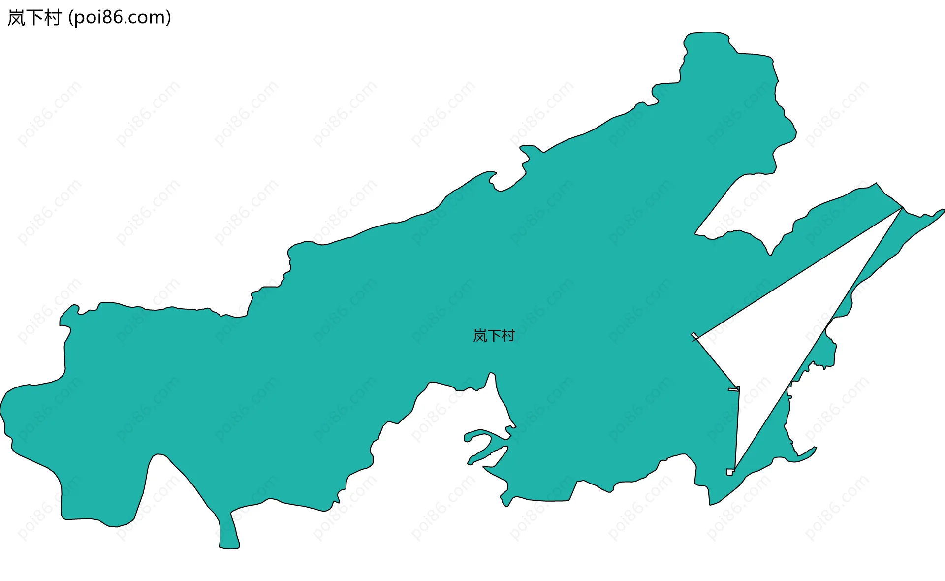 岚下村边界地图