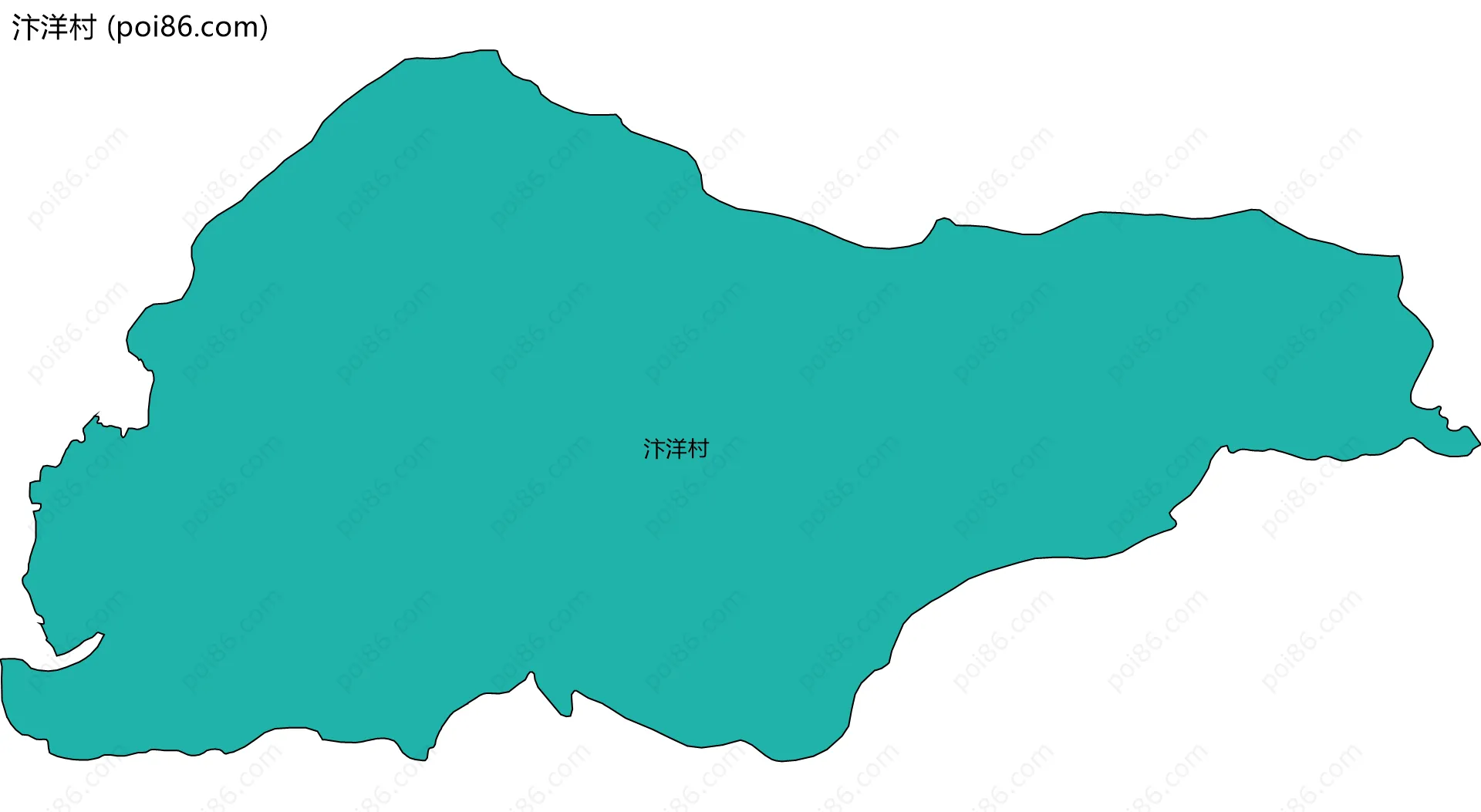 汴洋村边界地图