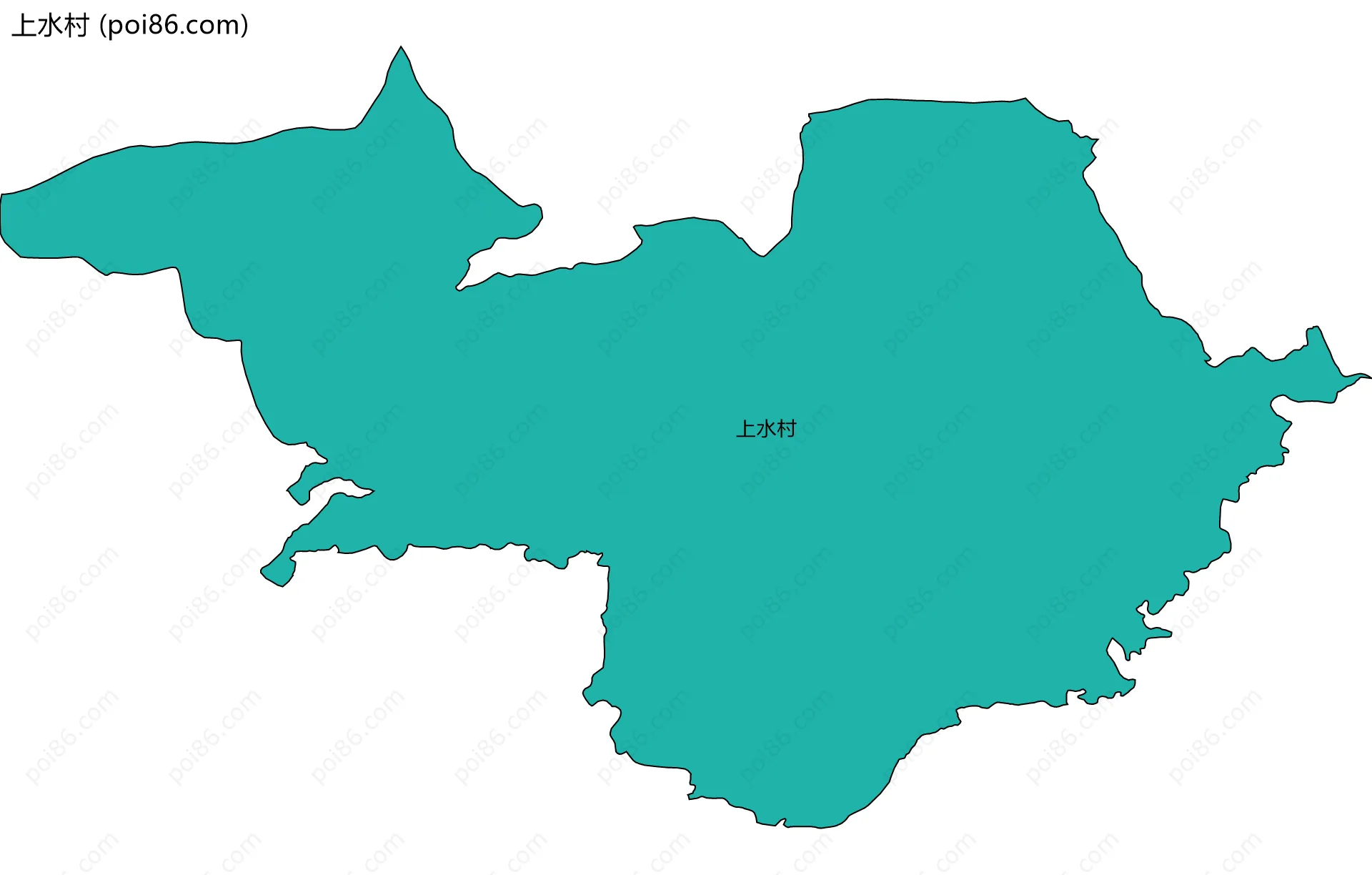 上水村边界地图