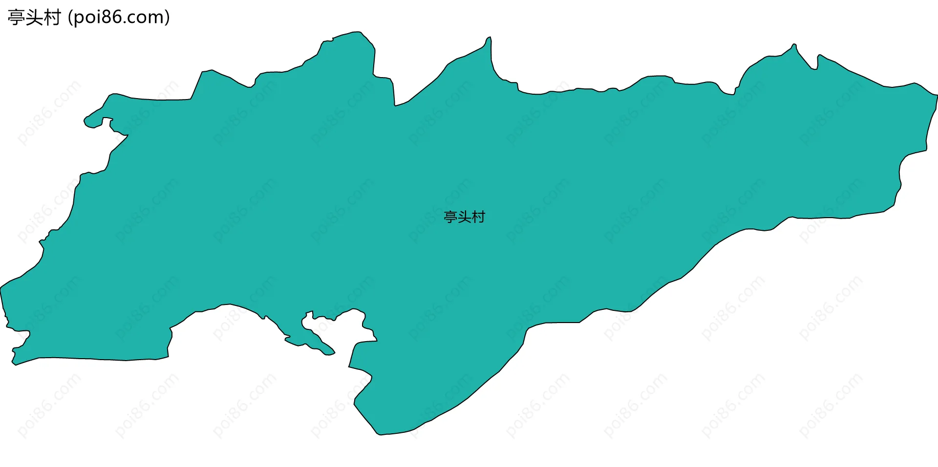 亭头村边界地图