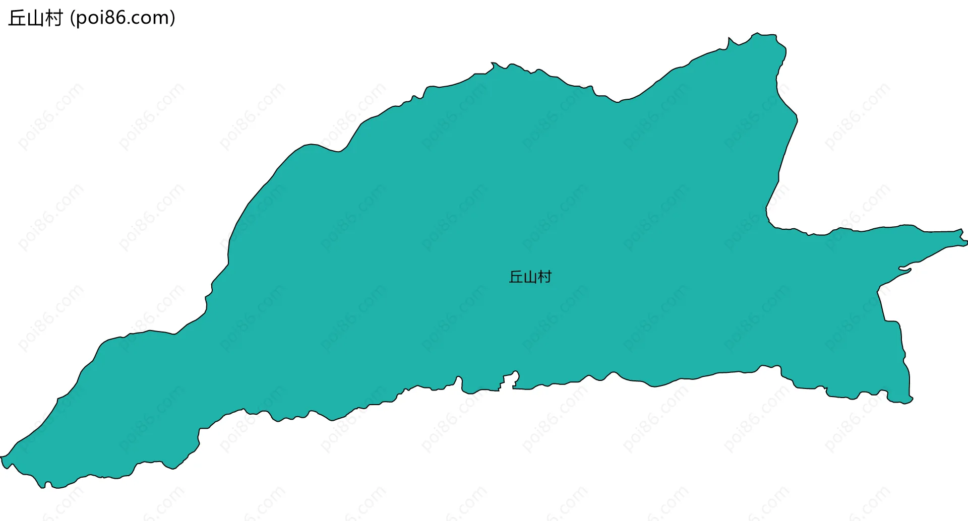 丘山村边界地图