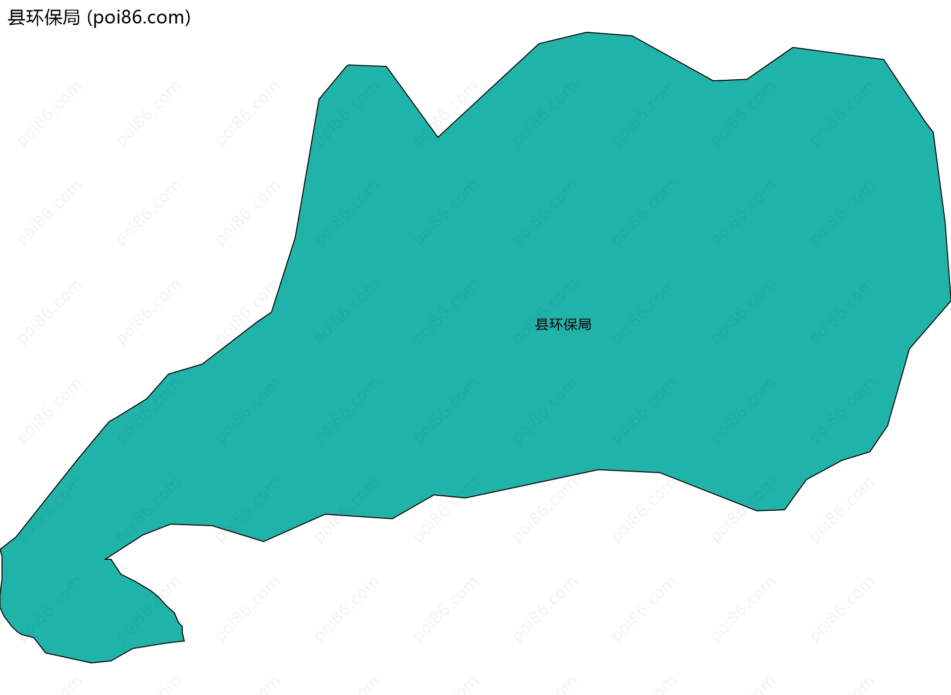 县环保局边界地图