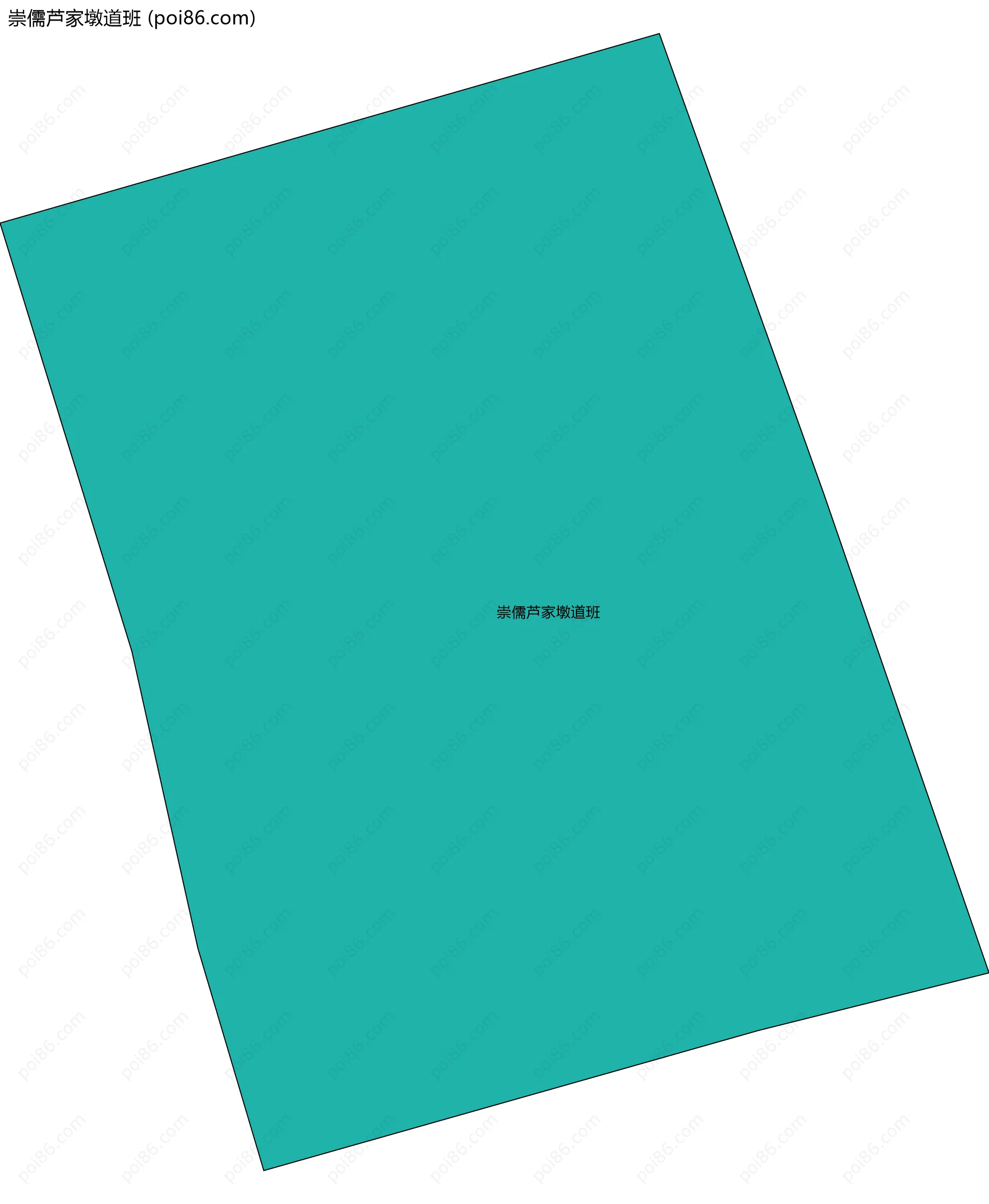 崇儒芦家墩道班边界地图