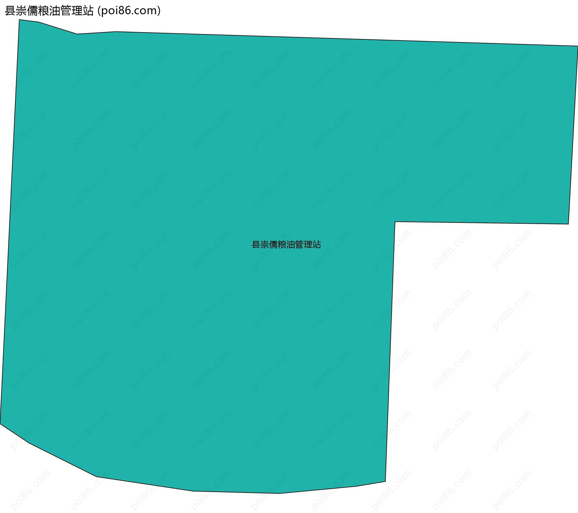 县崇儒粮油管理站边界地图
