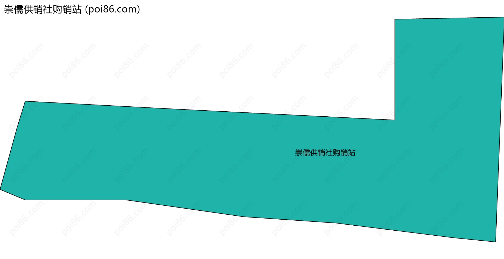 崇儒供销社购销站边界地图