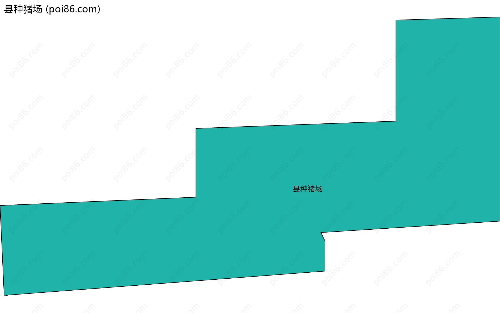 县种猪场边界地图