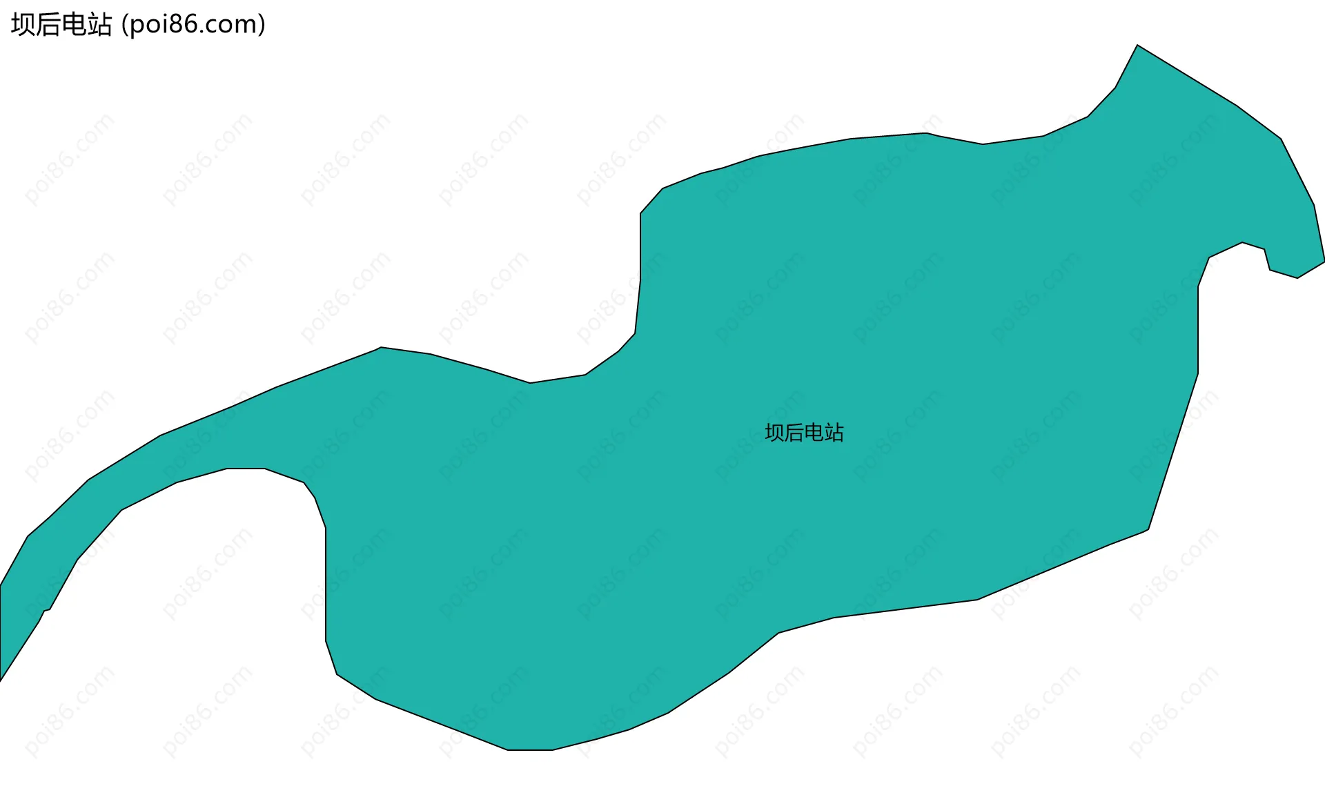 坝后电站边界地图