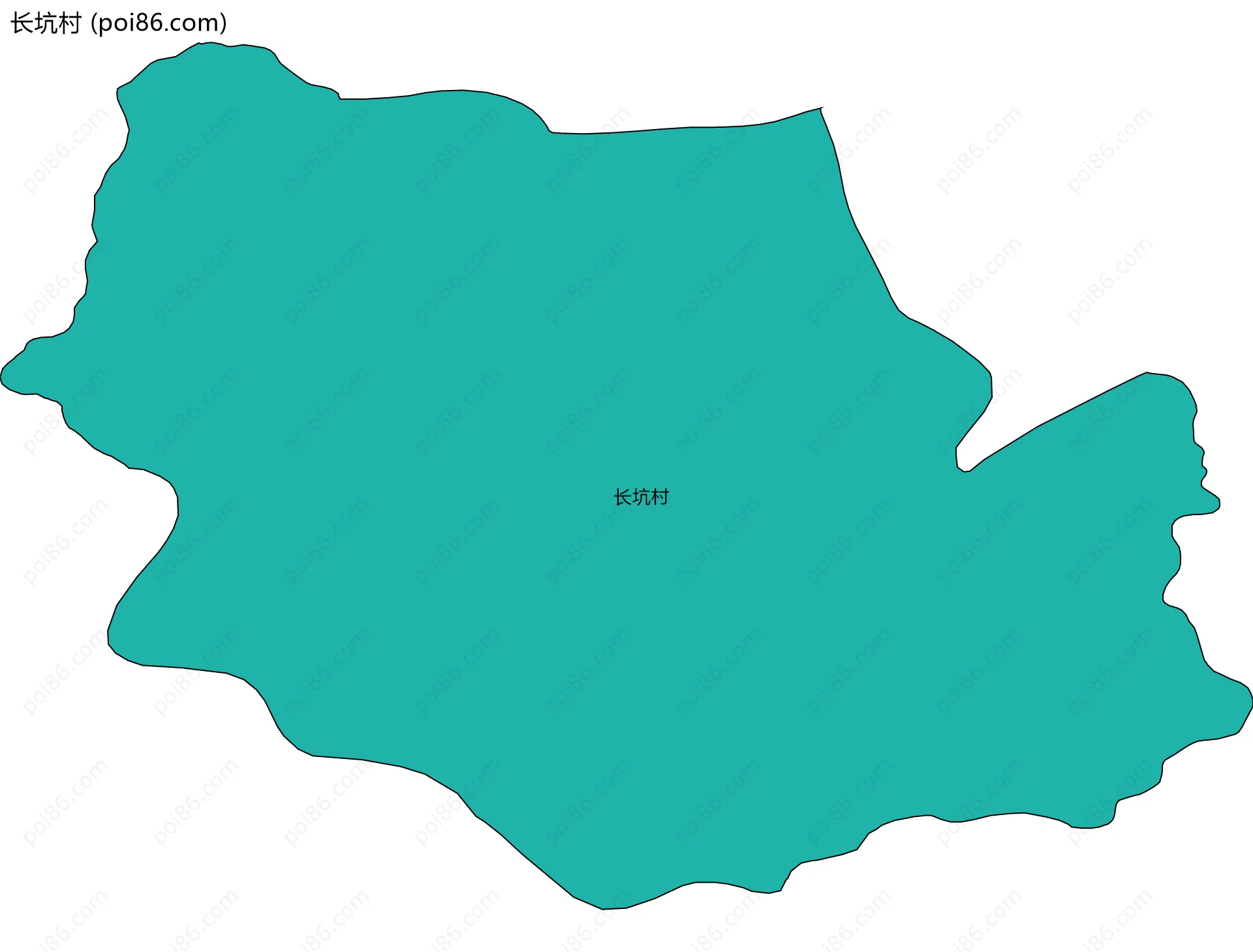 长坑村边界地图