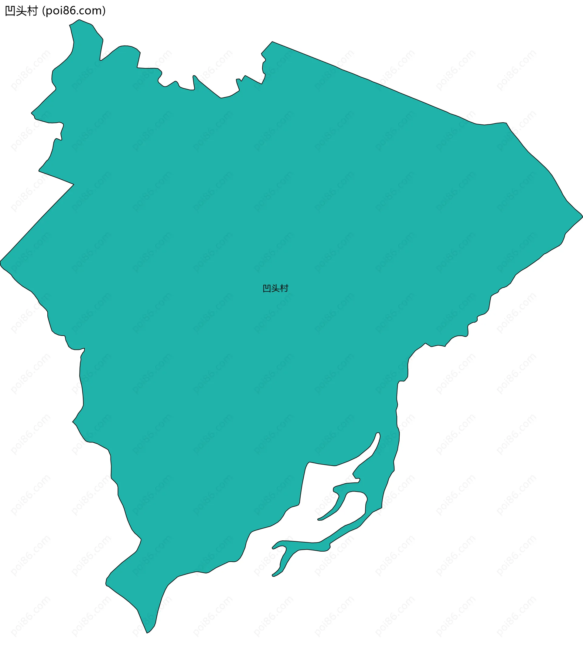 凹头村边界地图