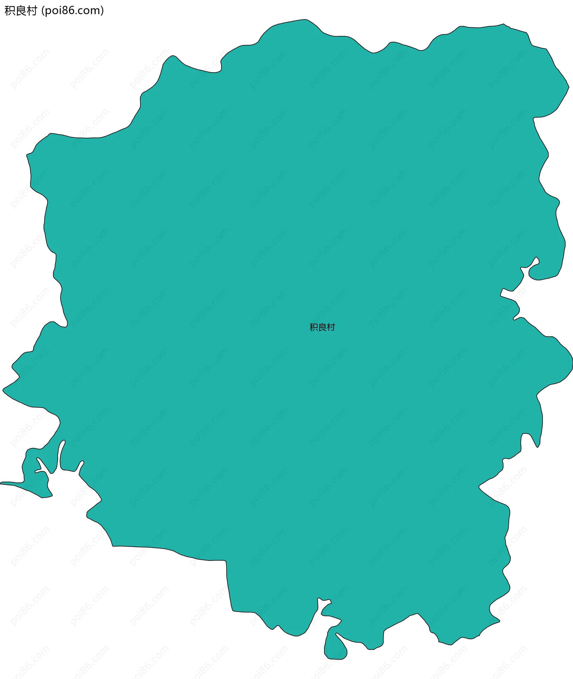 积良村边界地图