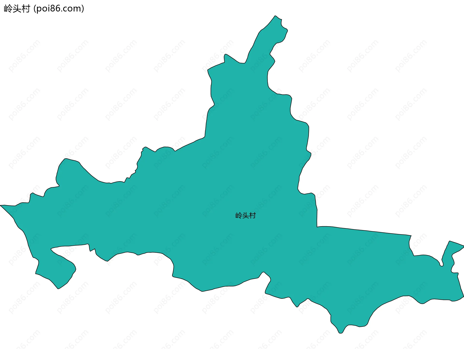 岭头村边界地图