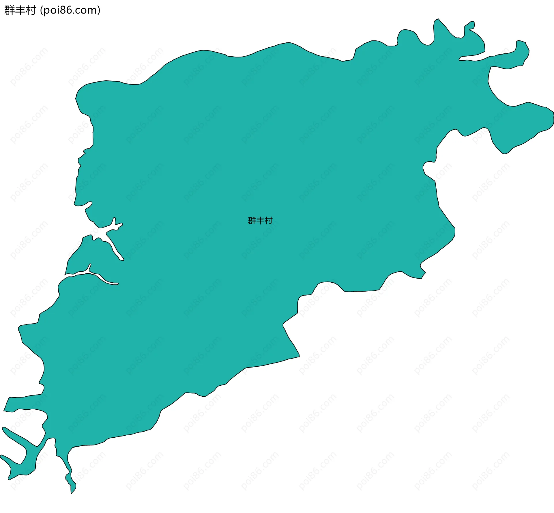 群丰村边界地图