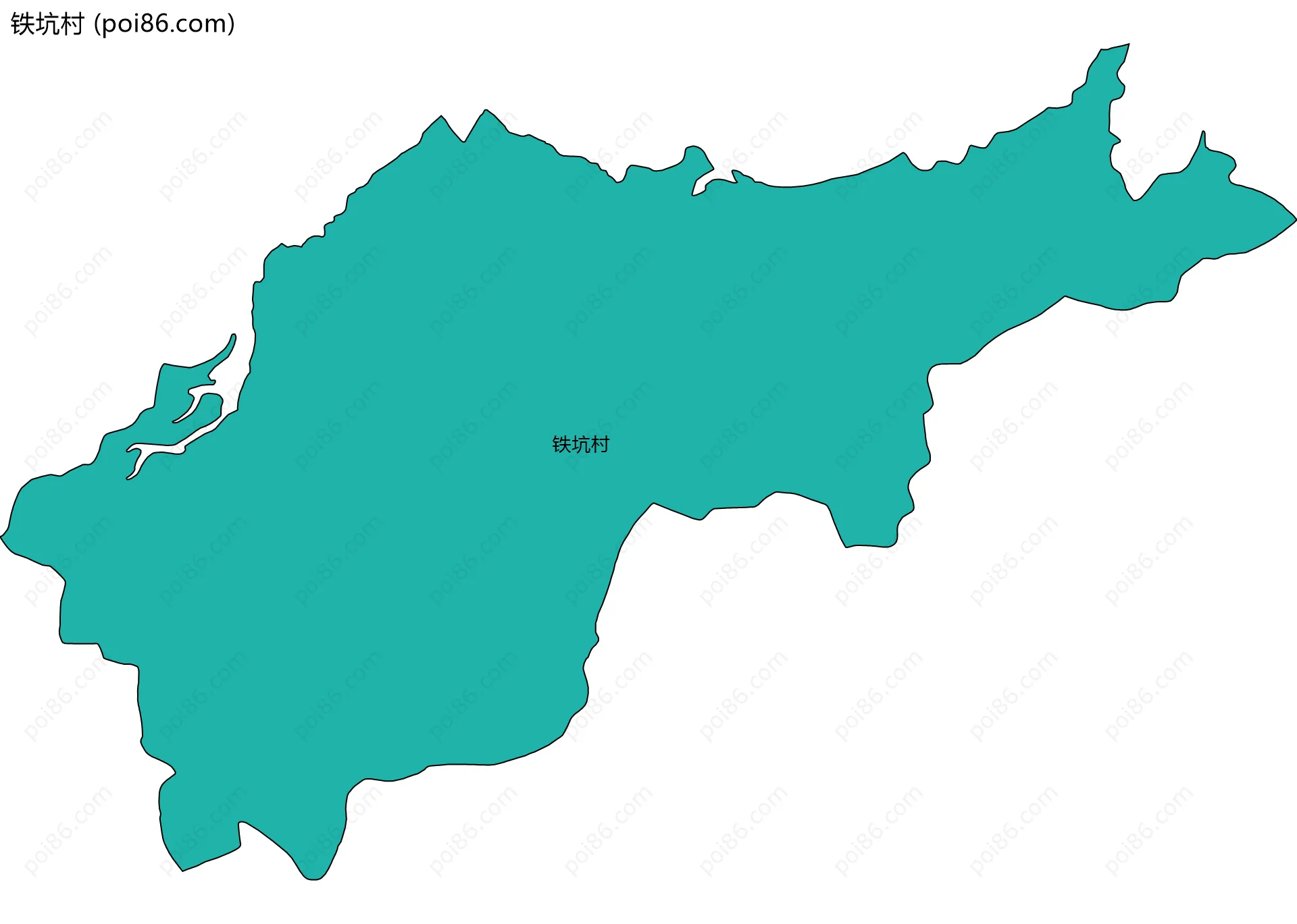 铁坑村边界地图