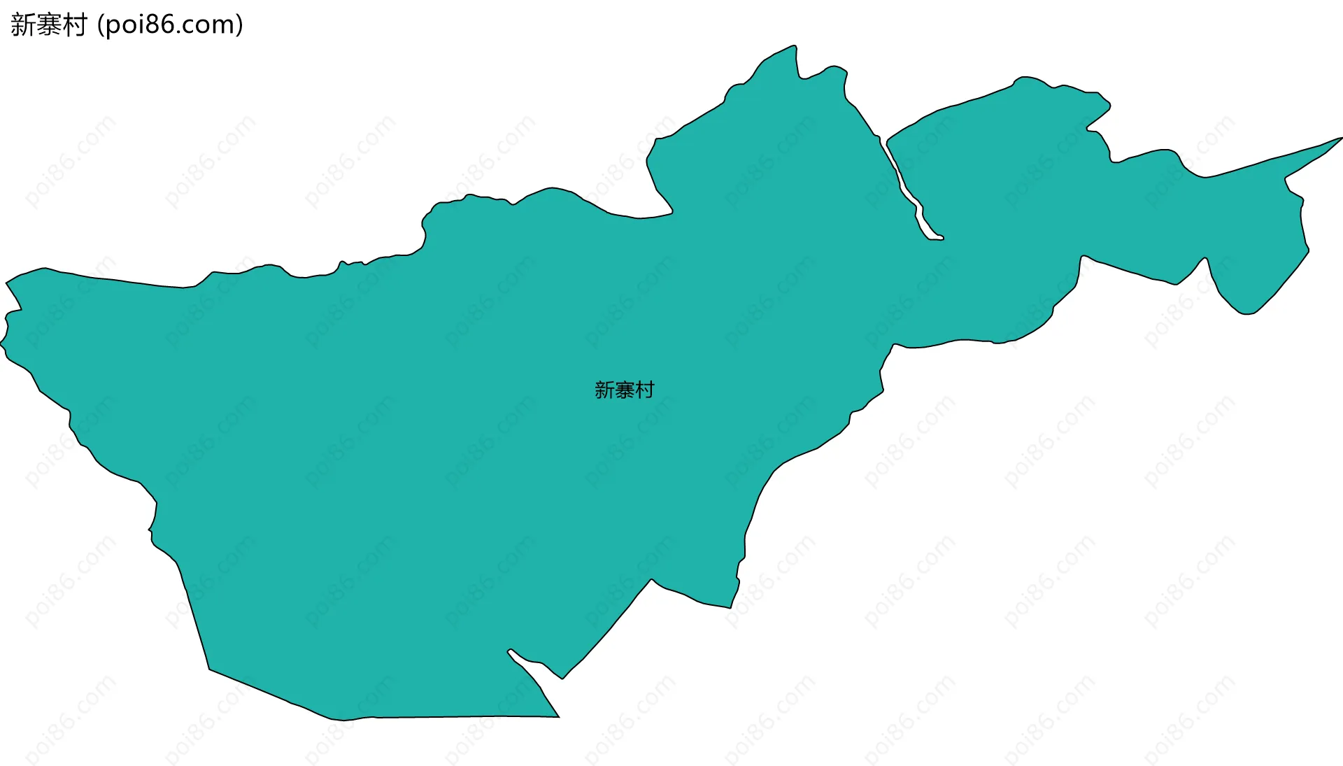 新寨村边界地图