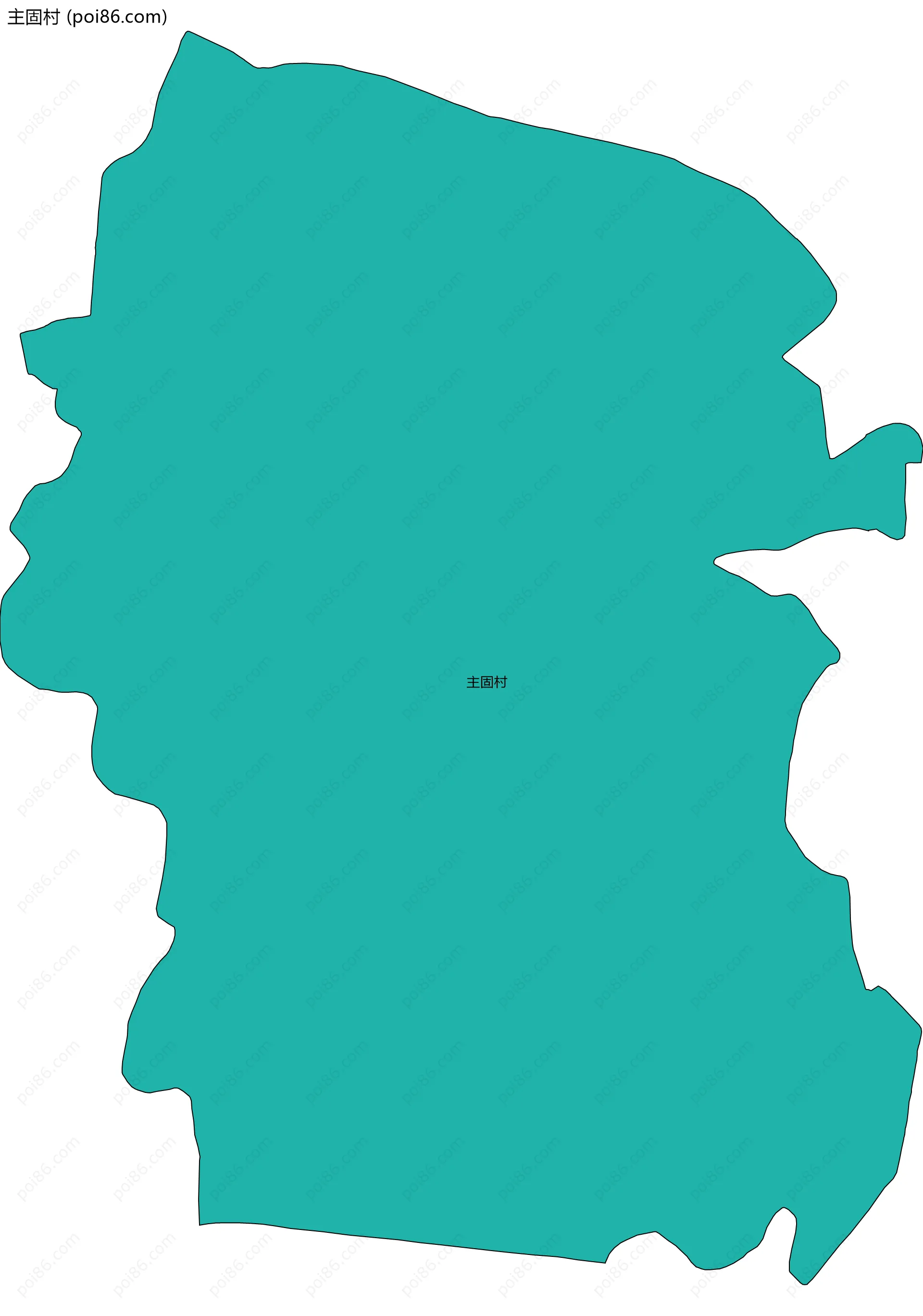 主固村边界地图