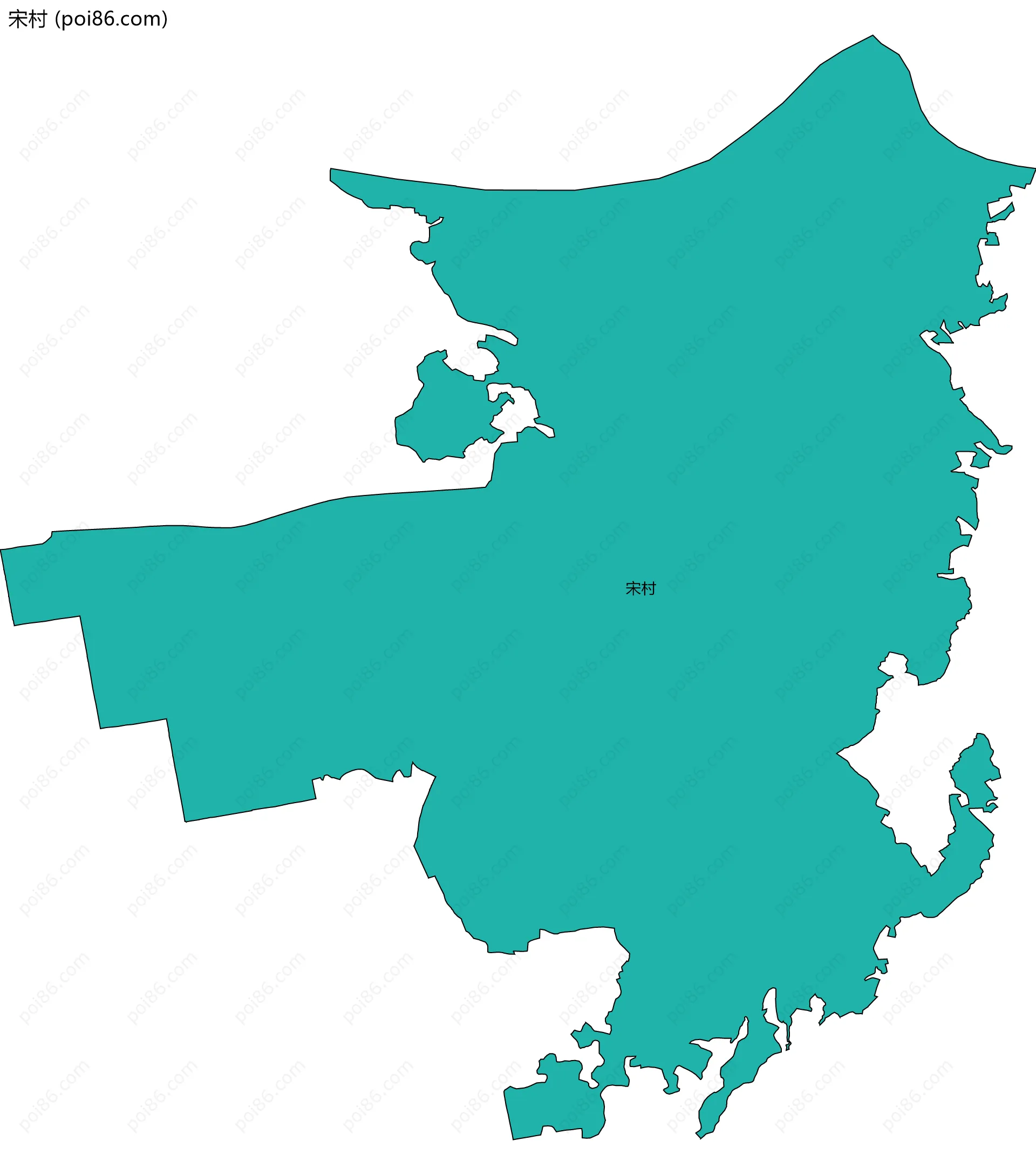 宋村边界地图