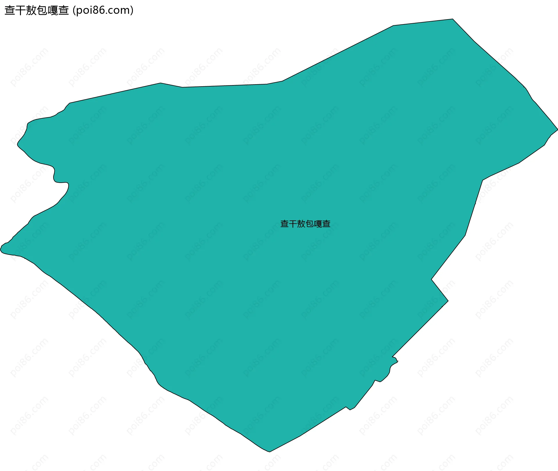 查干敖包嘎查边界地图