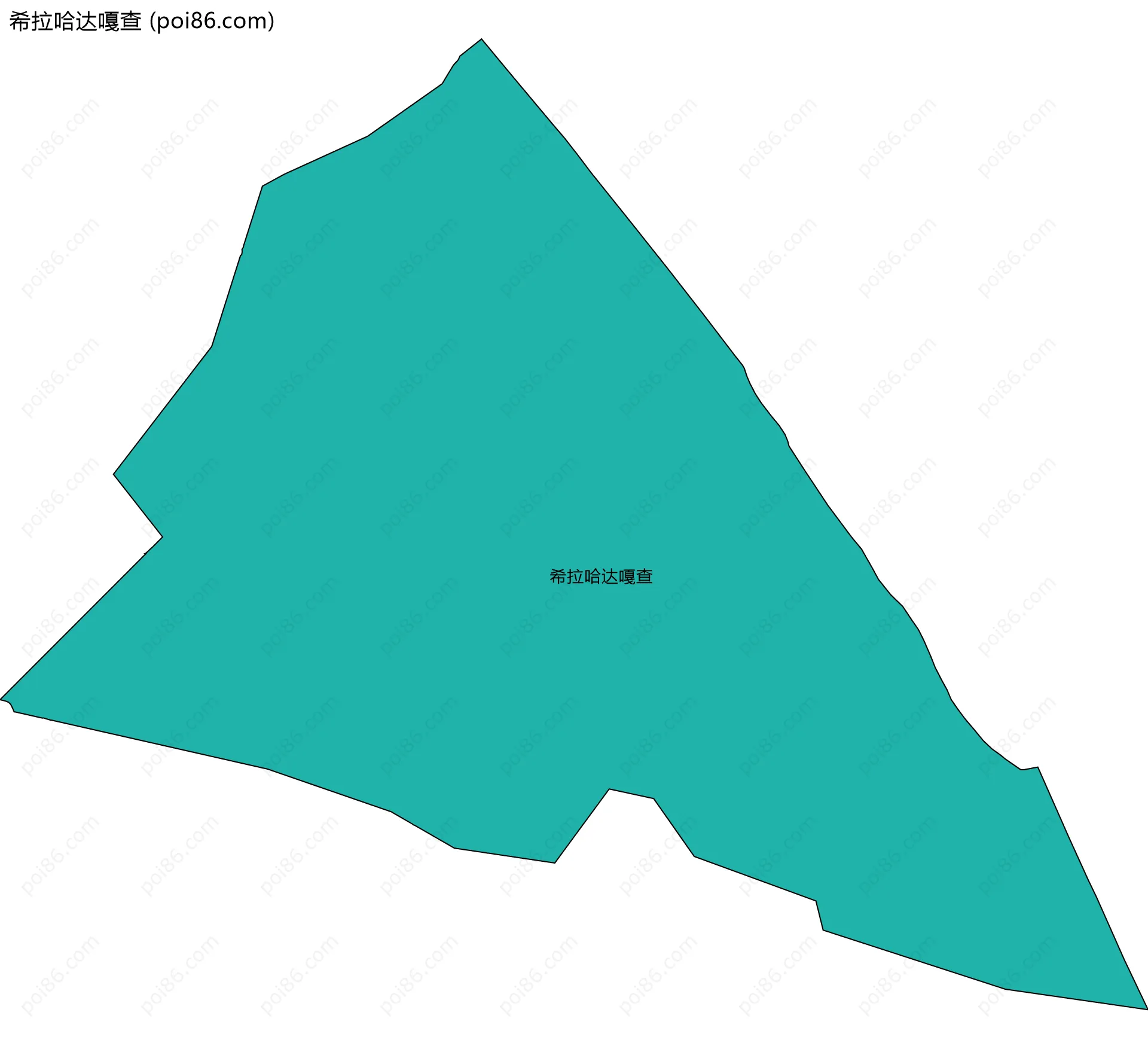 希拉哈达嘎查边界地图