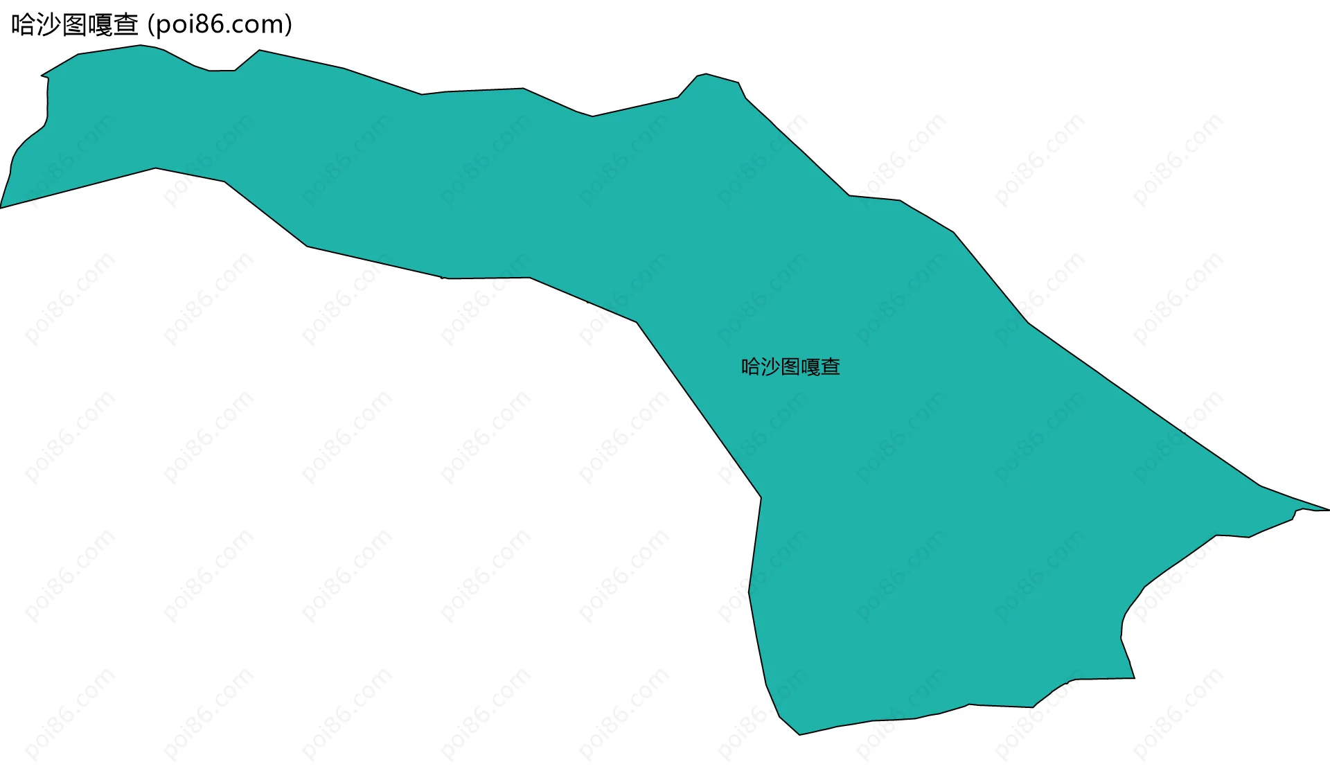 哈沙图嘎查边界地图