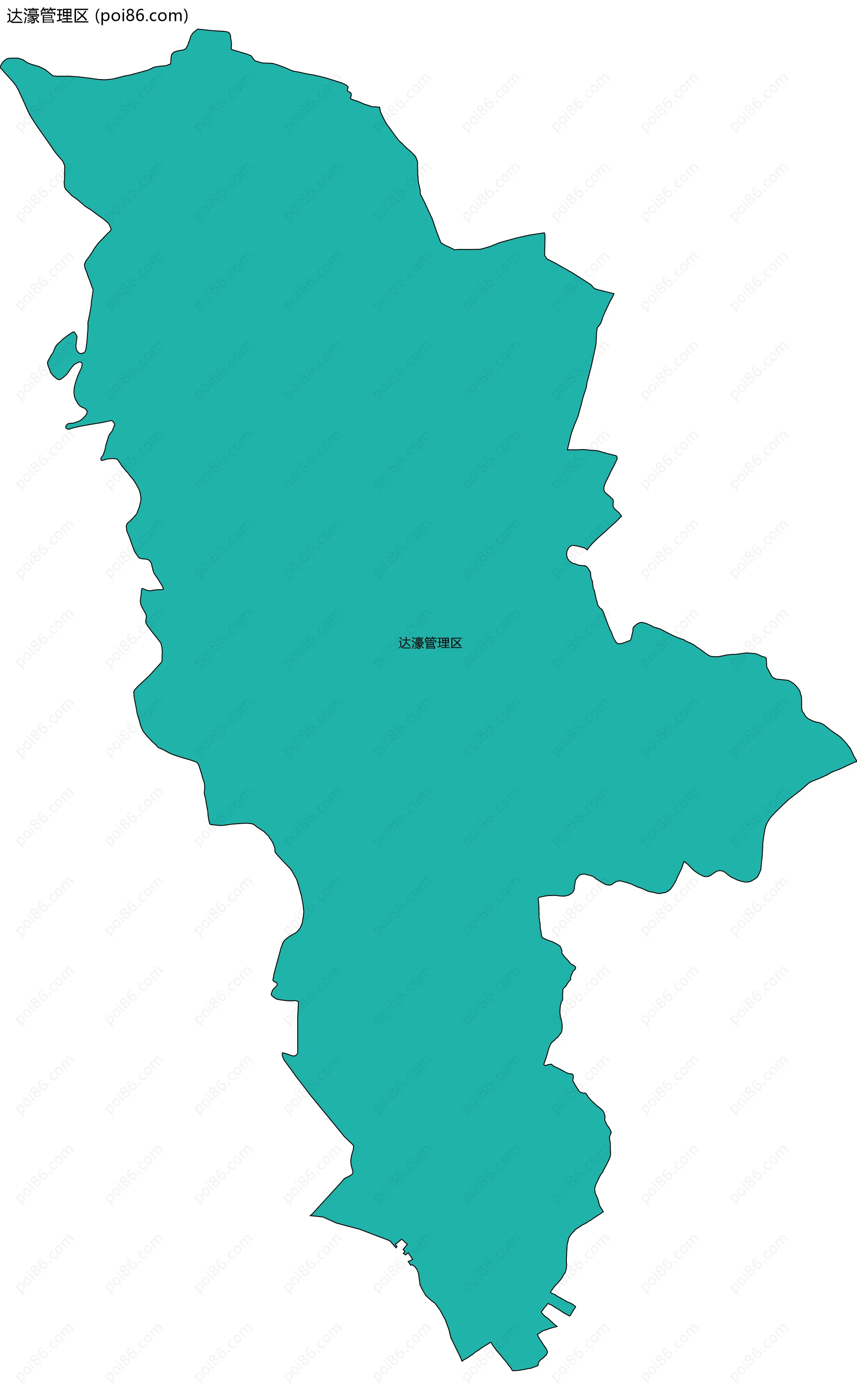 达濠管理区边界地图