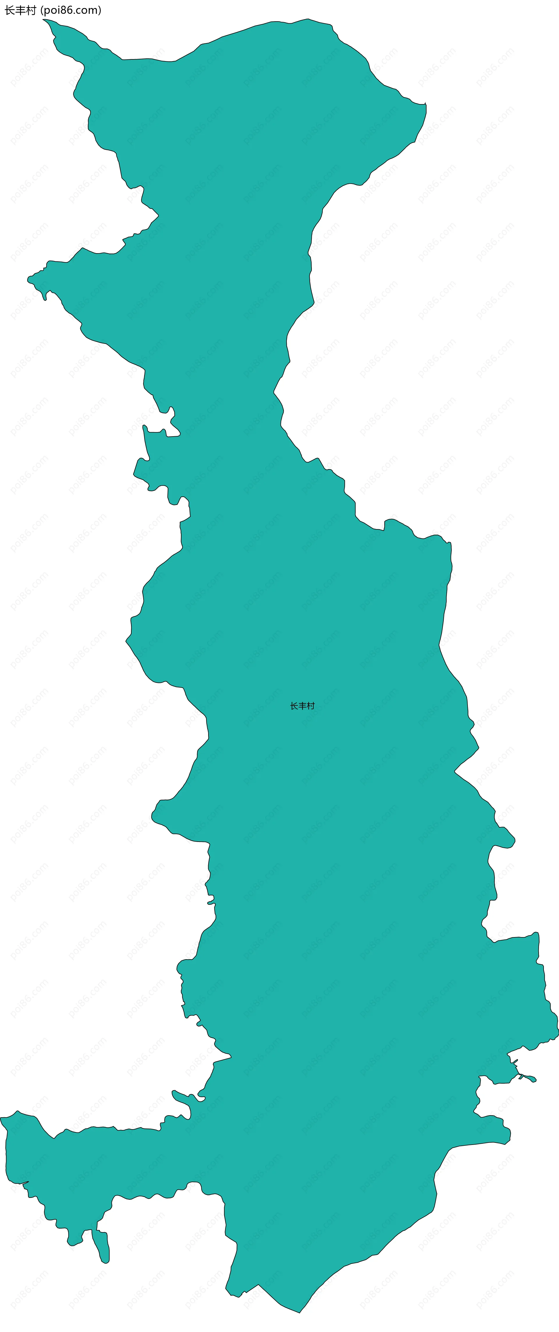 长丰村边界地图