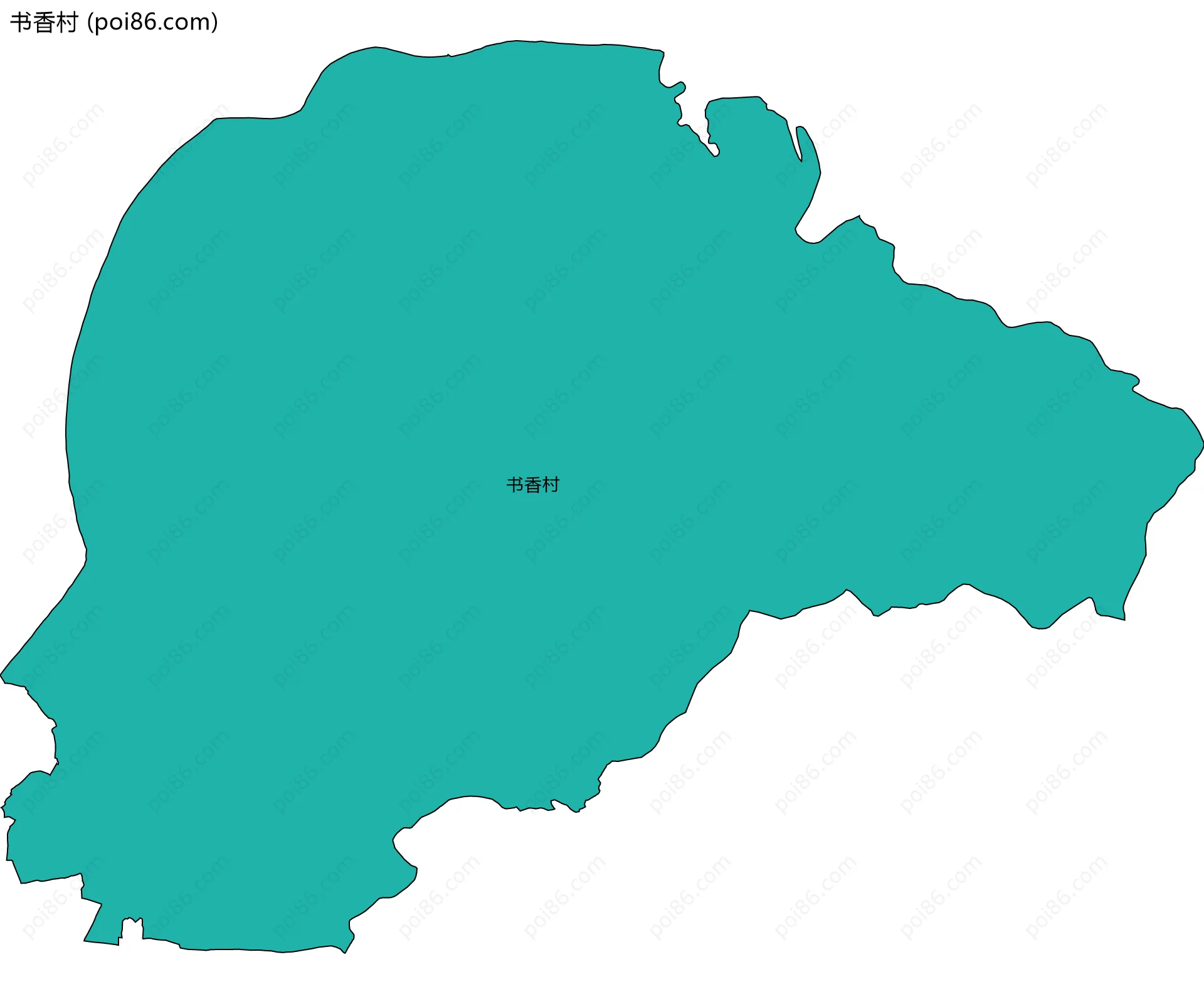 书香村边界地图
