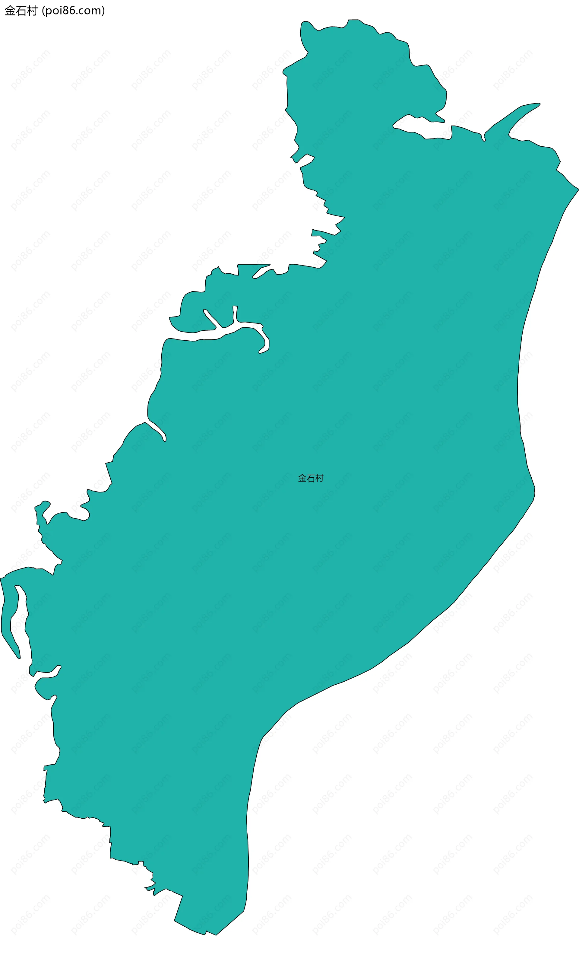 金石村边界地图