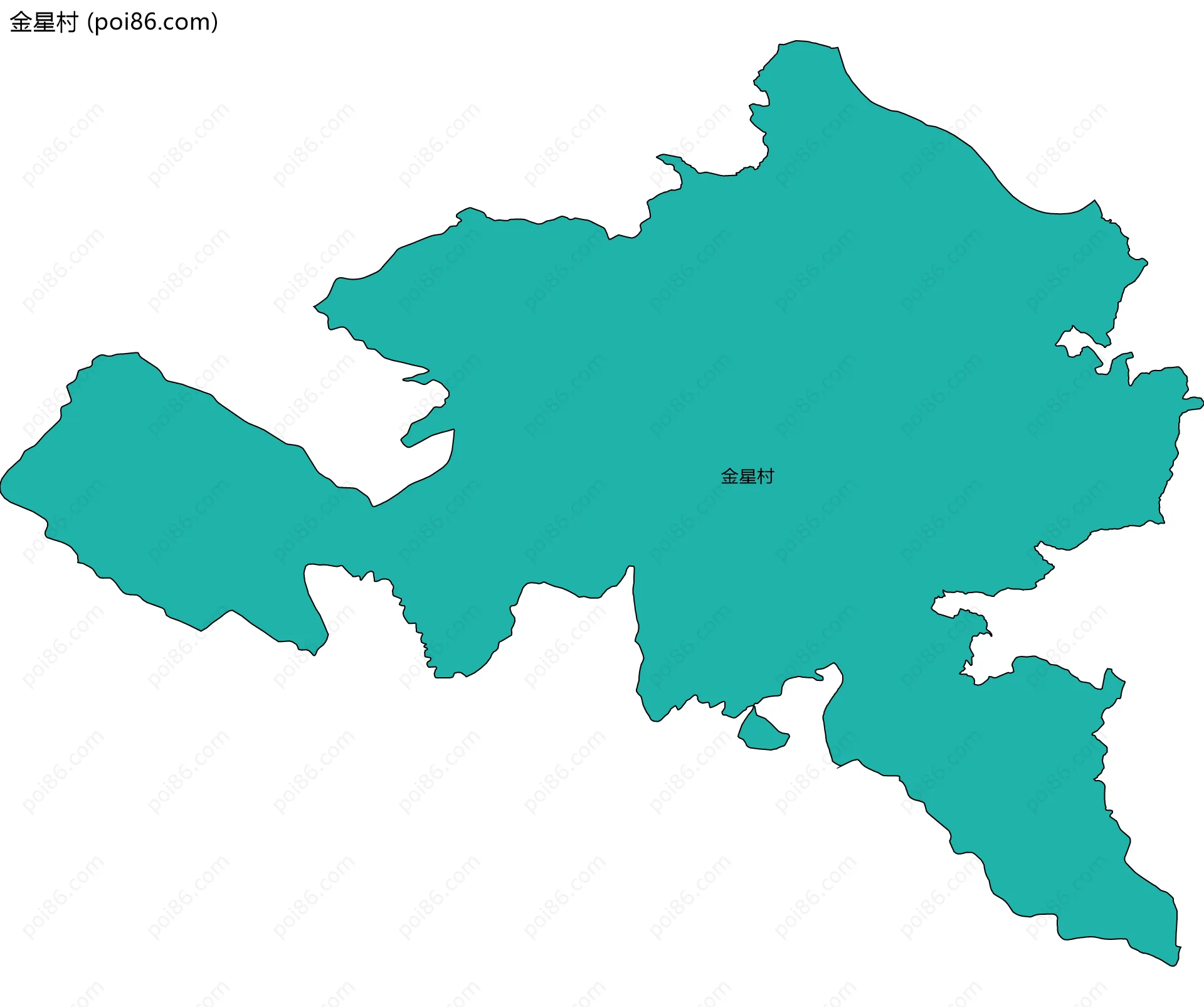 金星村边界地图