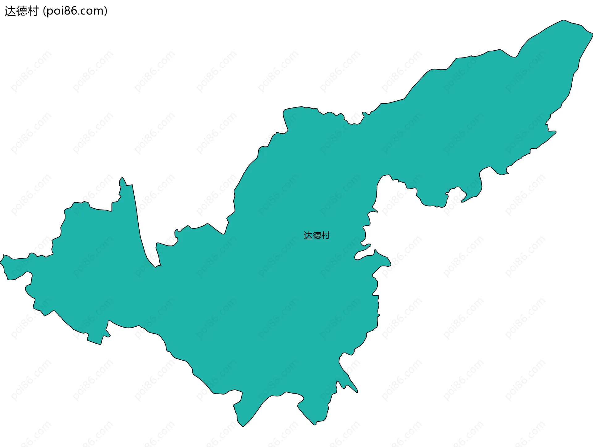 达德村边界地图
