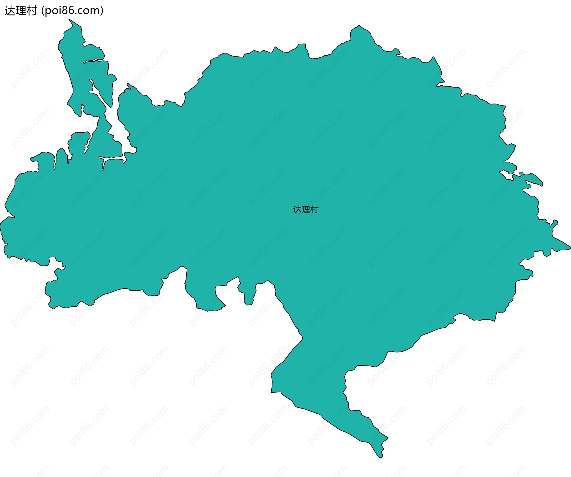 达理村边界地图