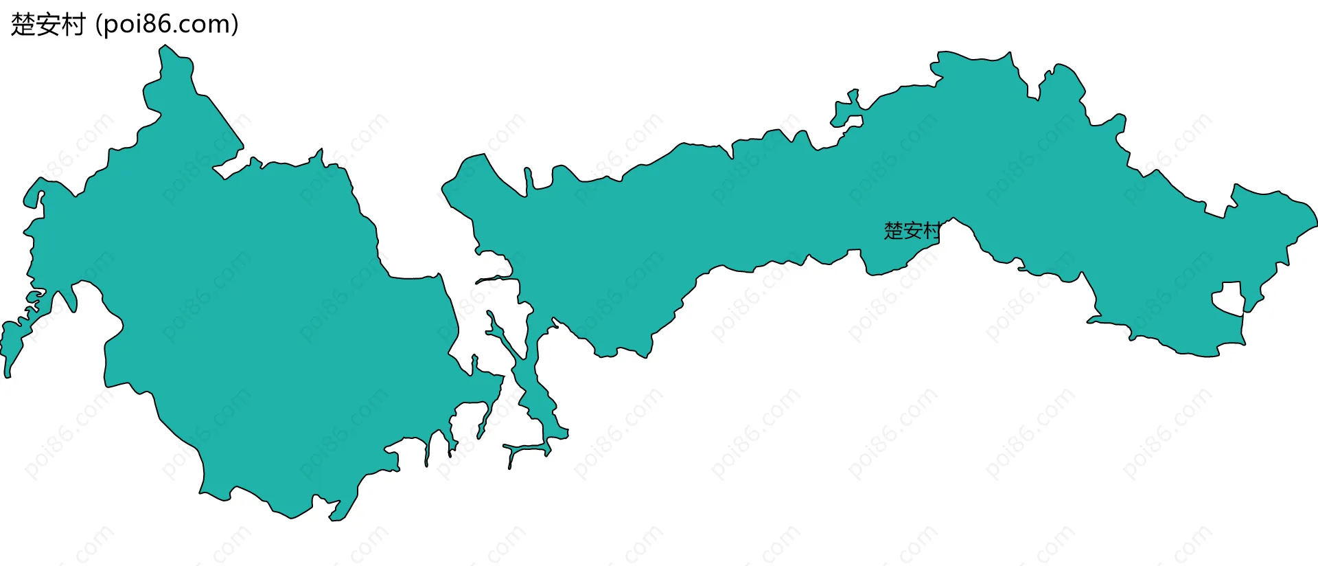 楚安村边界地图