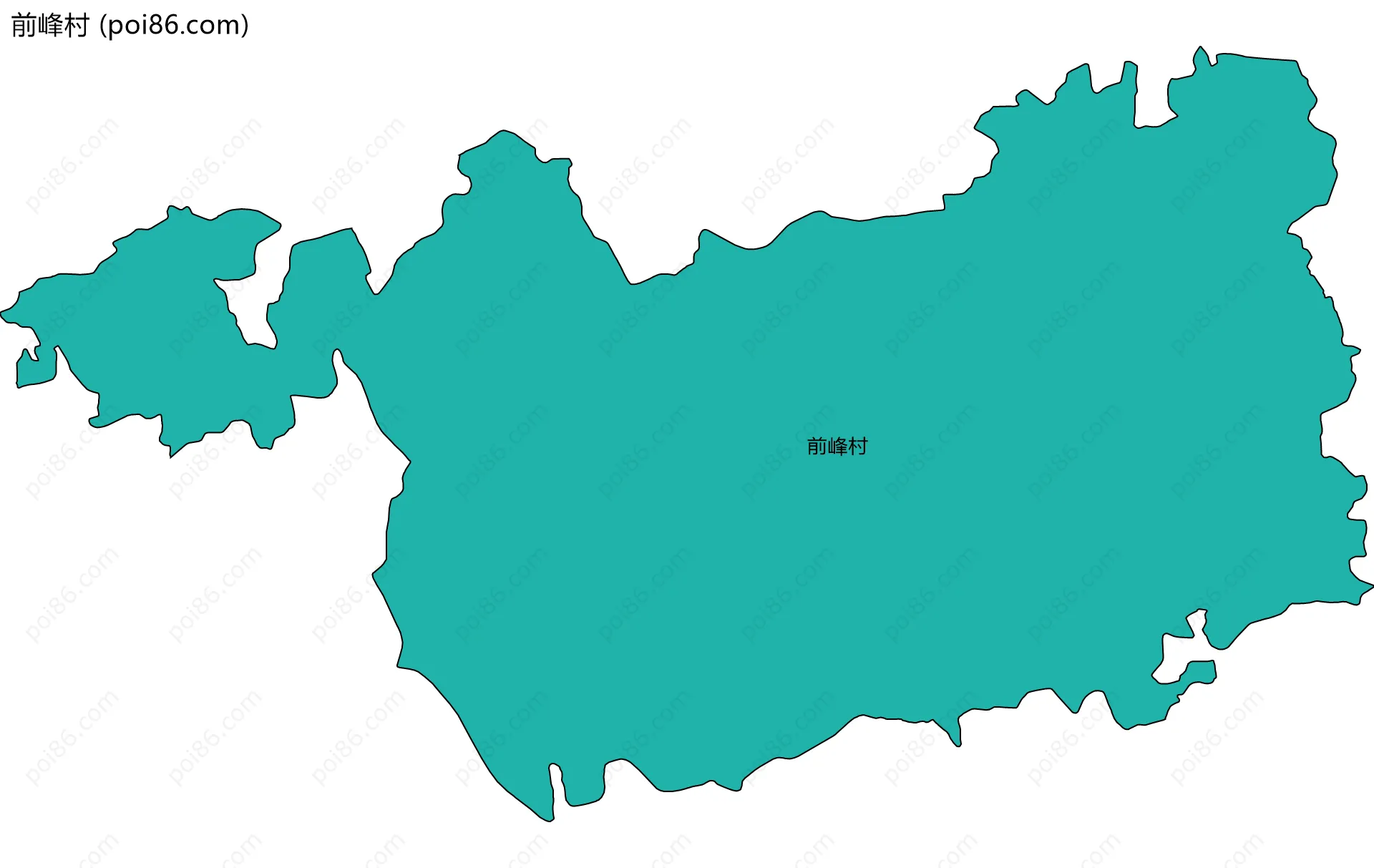 前峰村边界地图