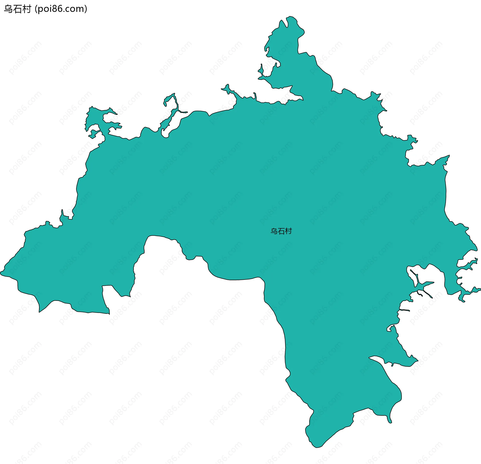 乌石村边界地图