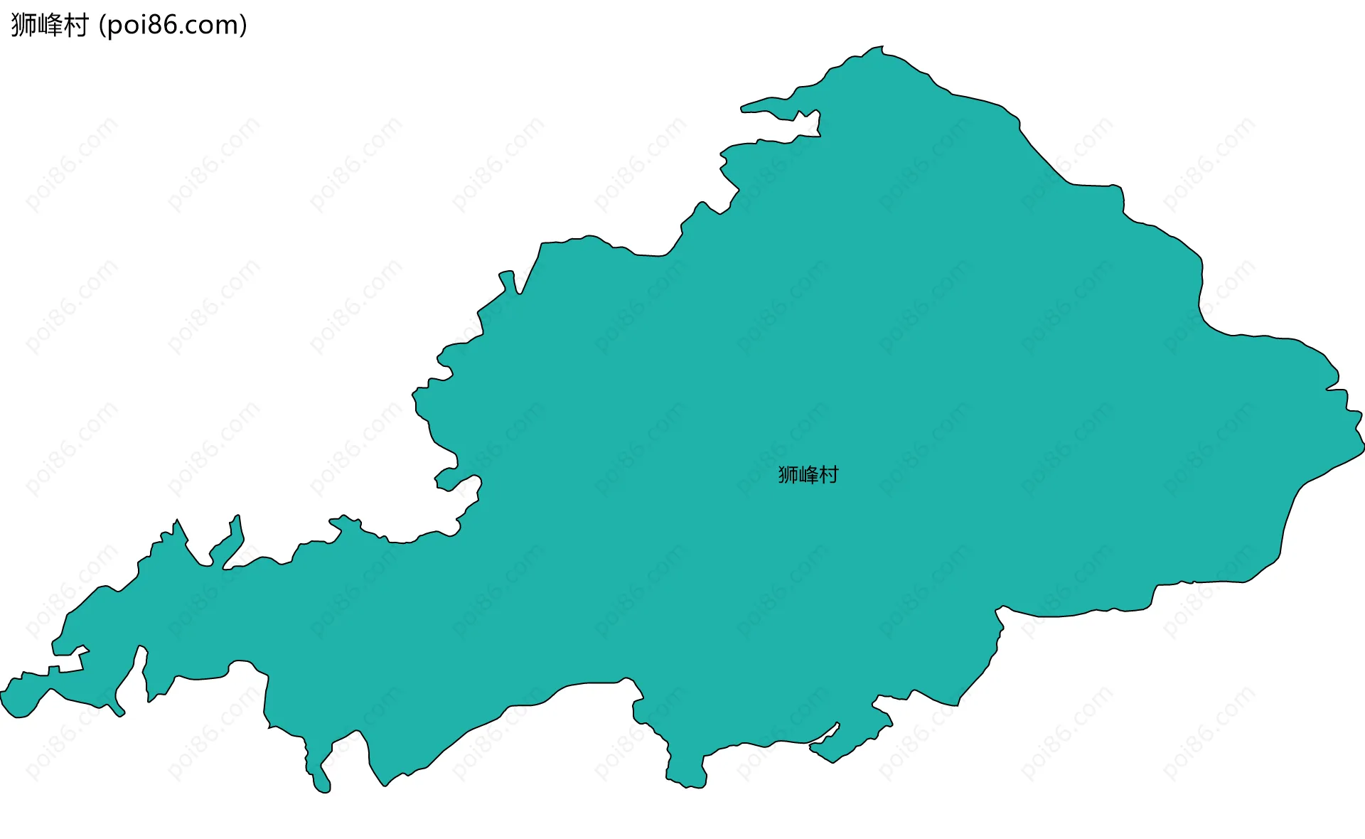 狮峰村边界地图