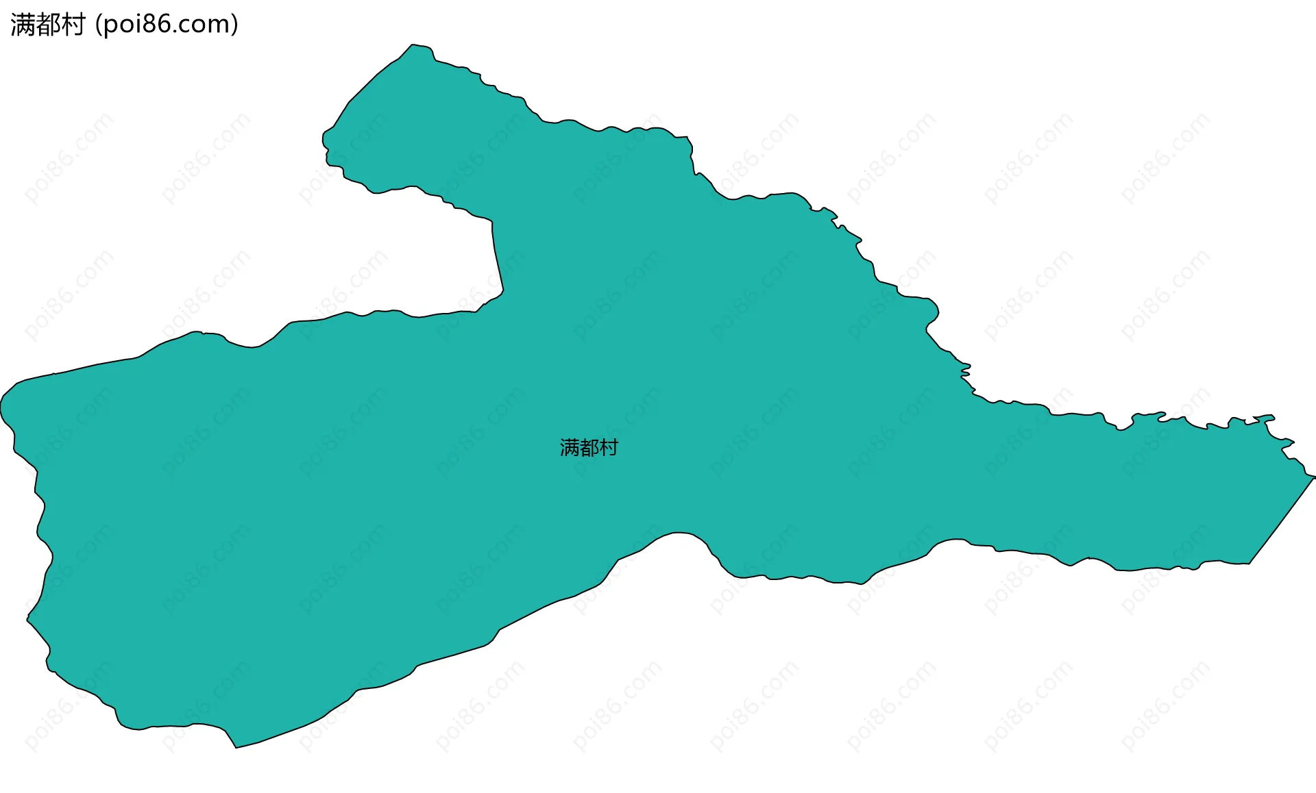 满都村边界地图
