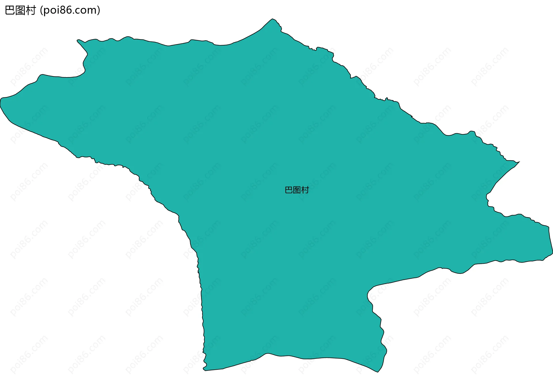 巴图村边界地图