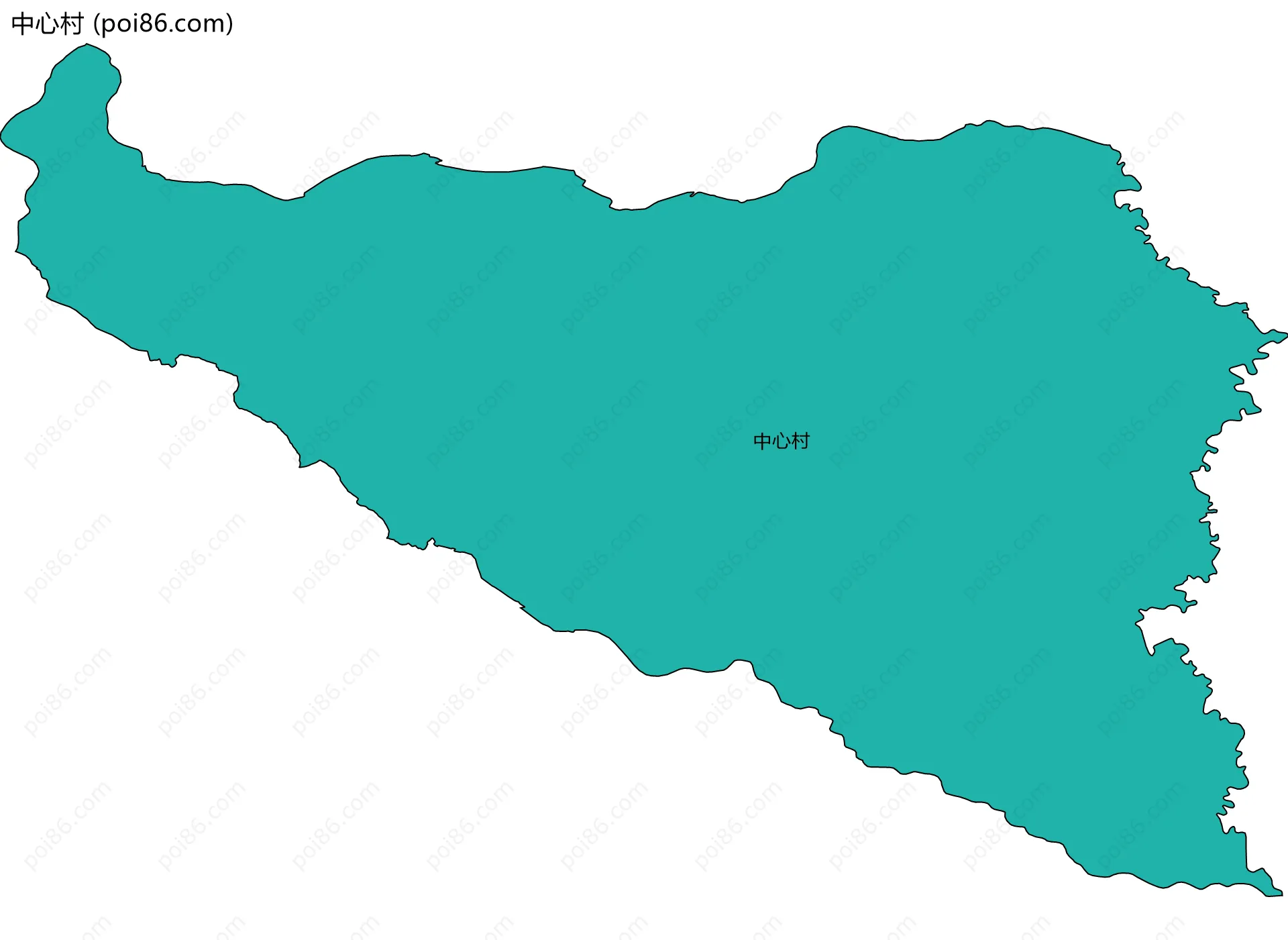 中心村边界地图