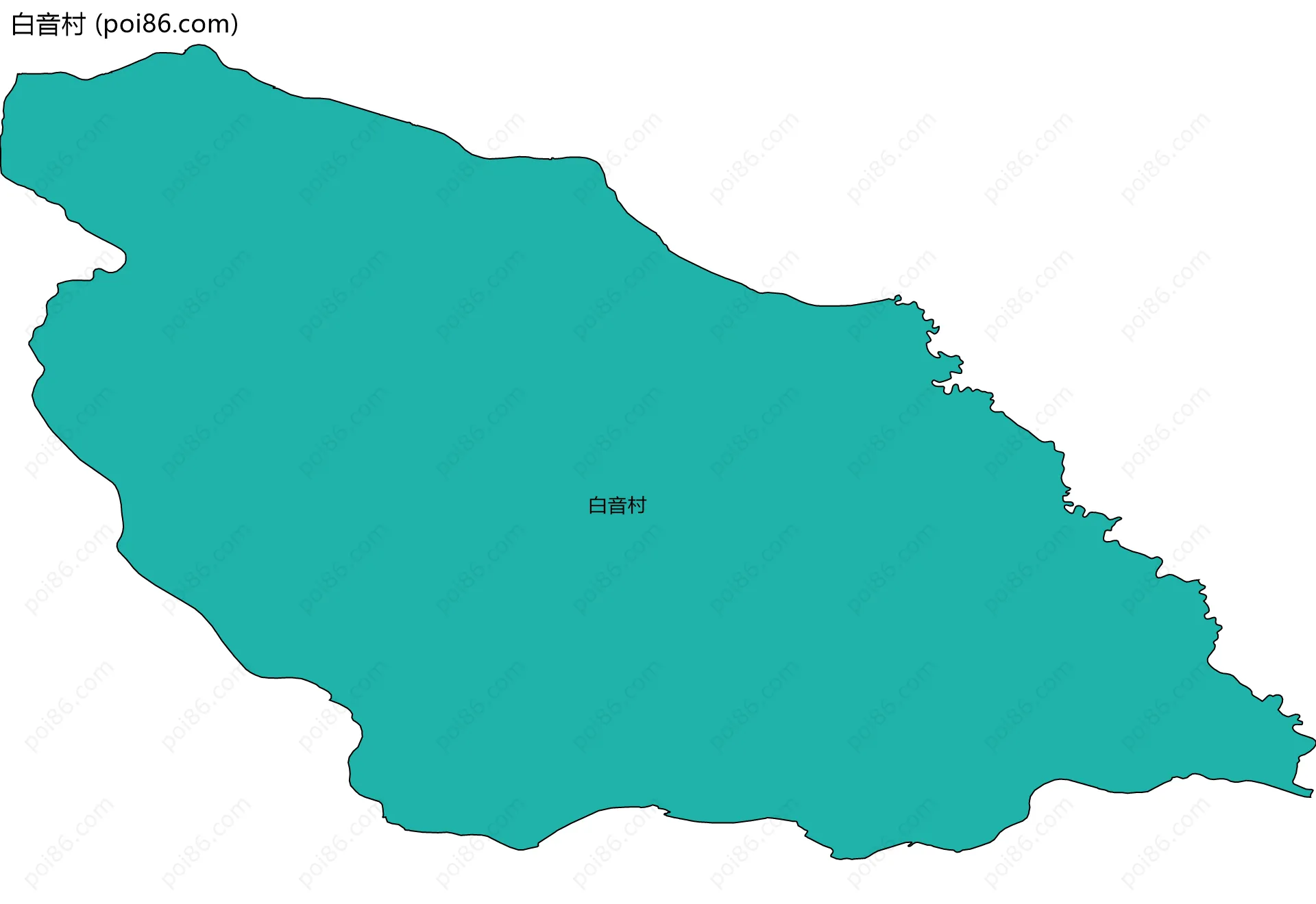 白音村边界地图