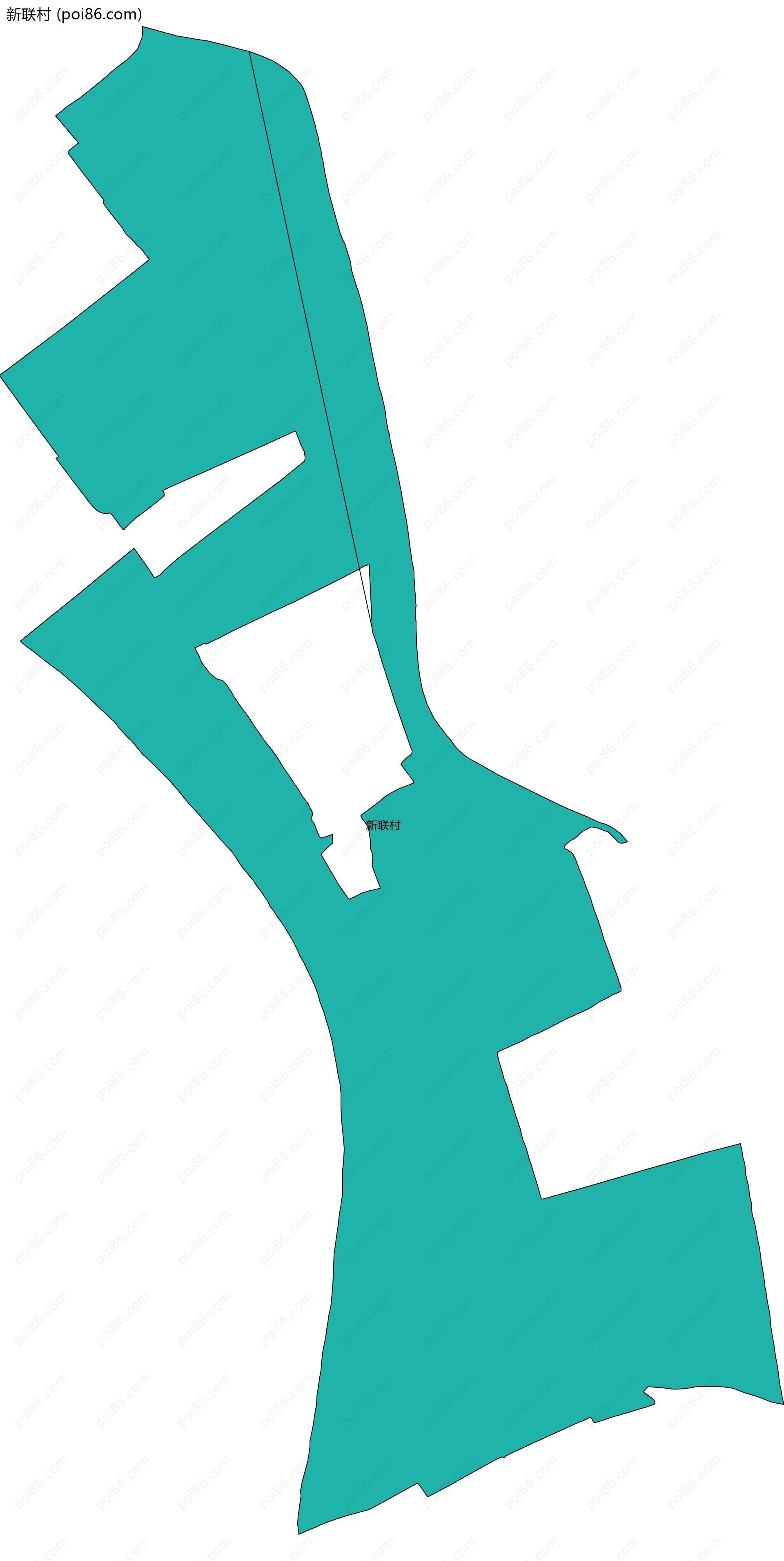 新联村边界地图