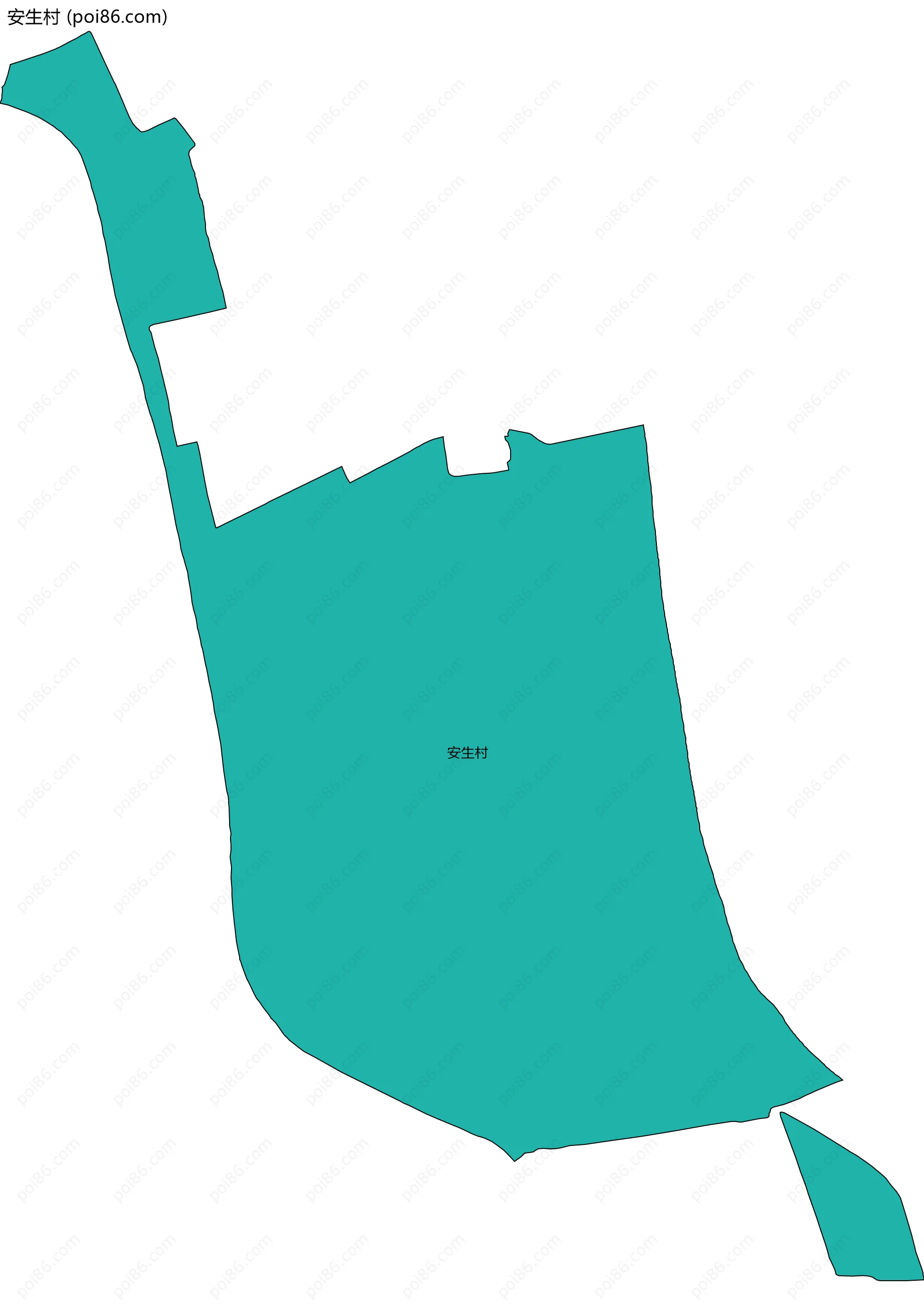 安生村边界地图
