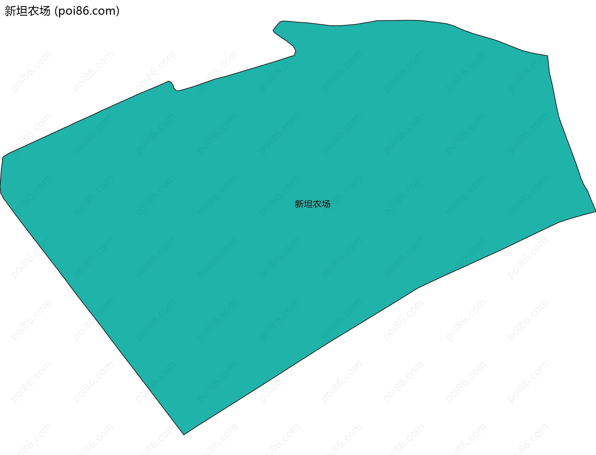 新坦农场边界地图