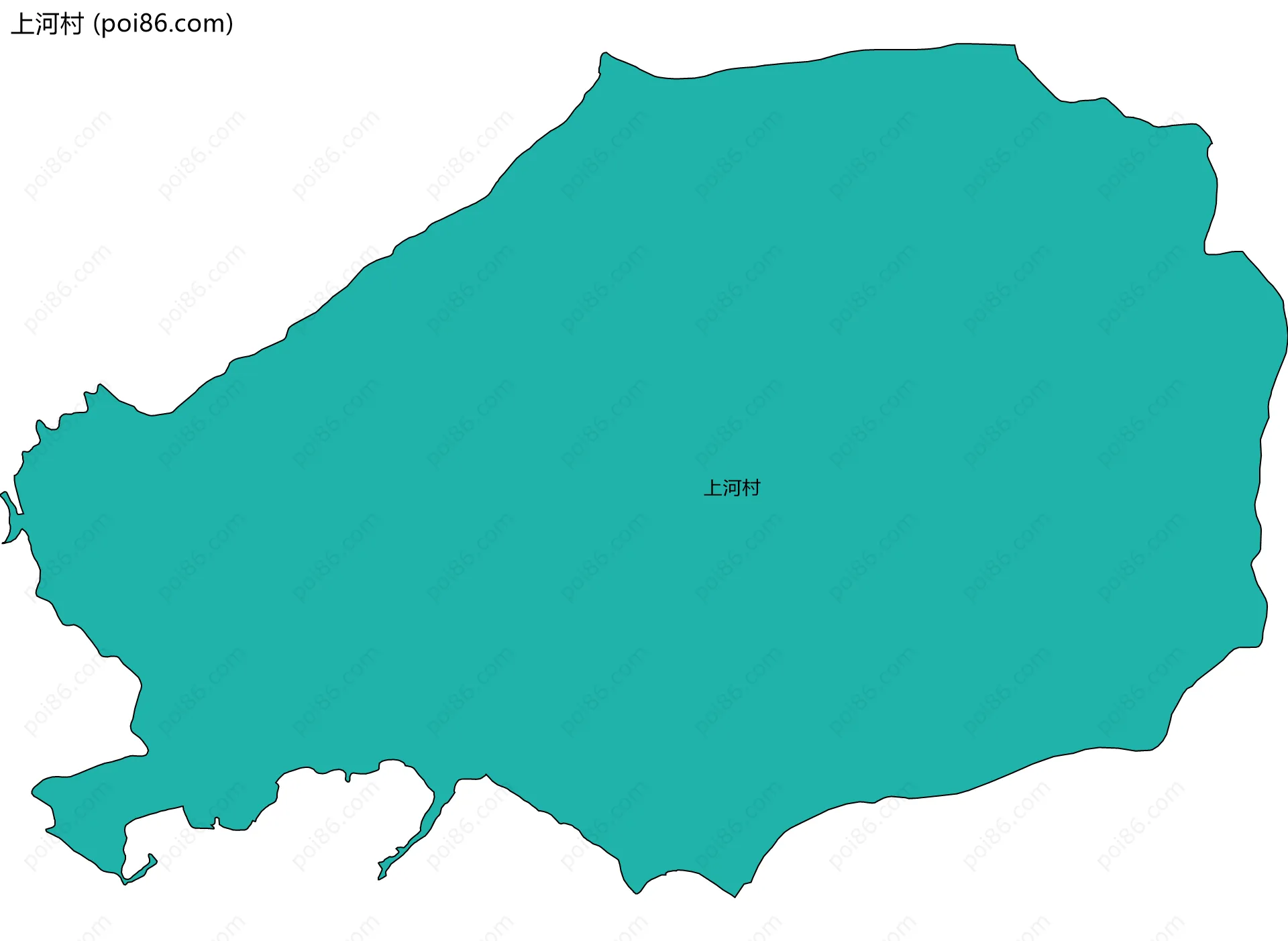 上河村边界地图
