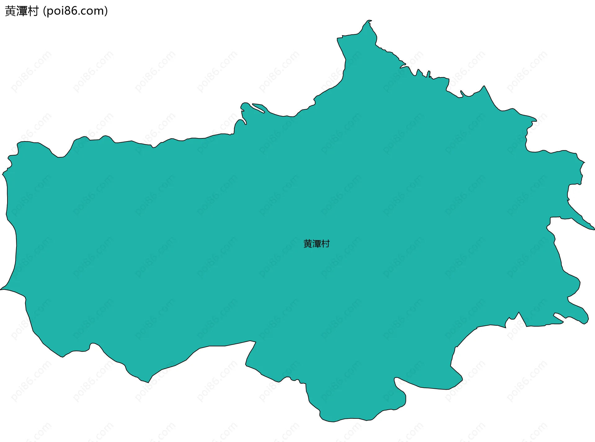 黄潭村边界地图