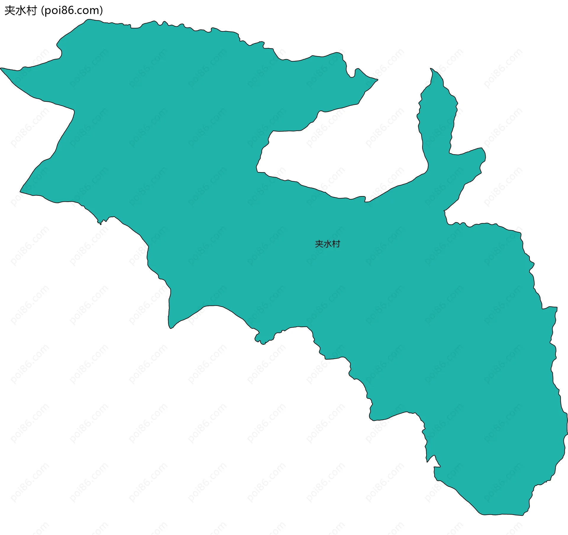 夹水村边界地图