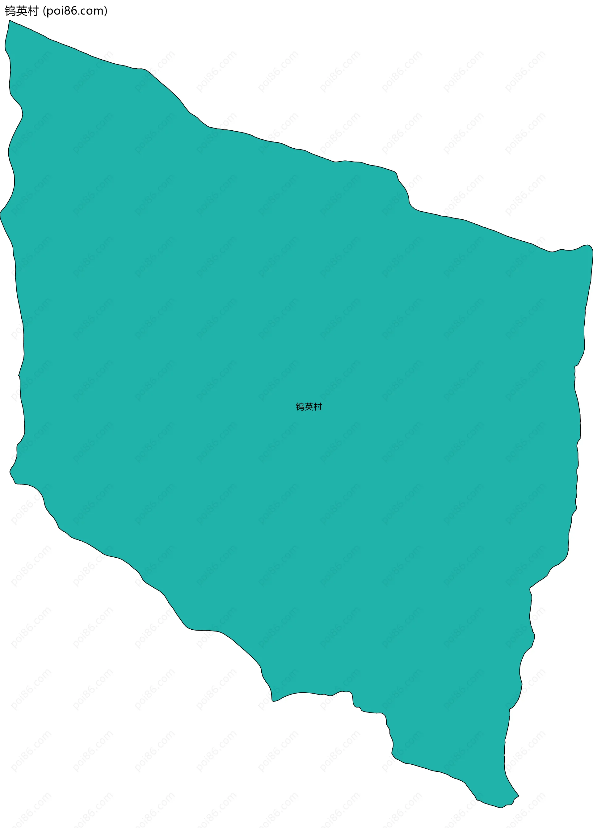 钨英村边界地图