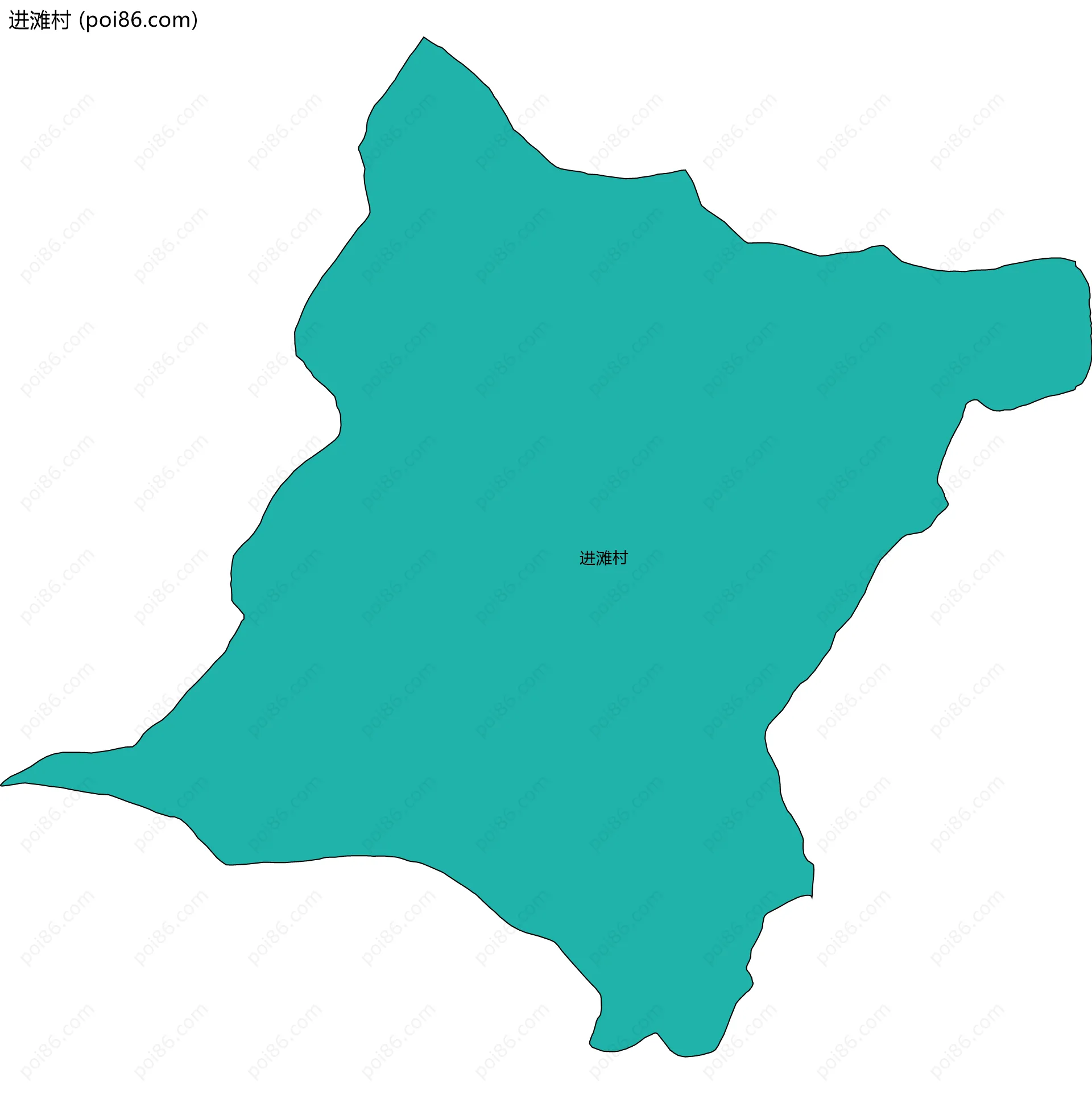 进滩村边界地图